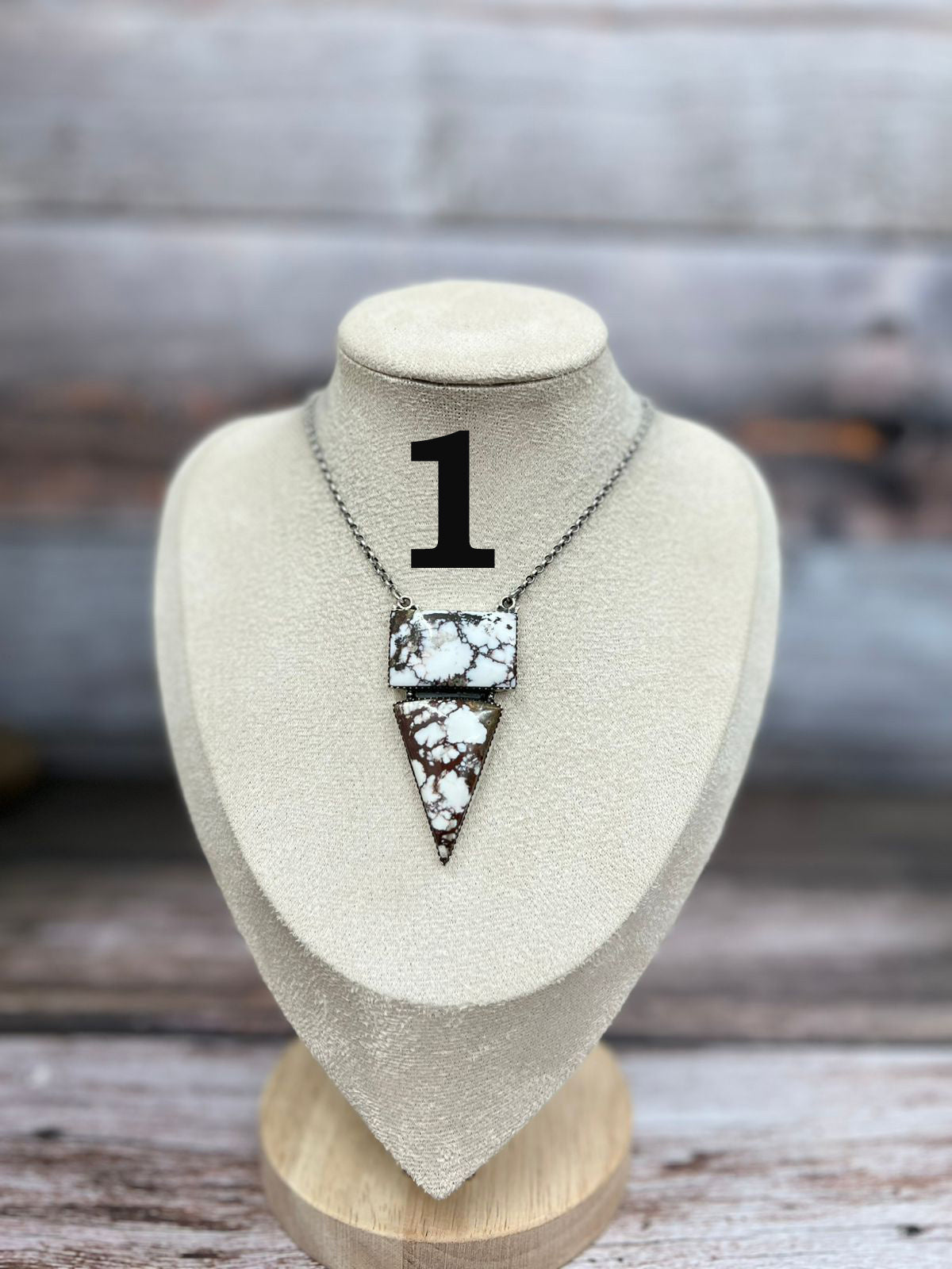 Handmade Sterling Silver Wild Horse Necklace with Signed Nizhoni