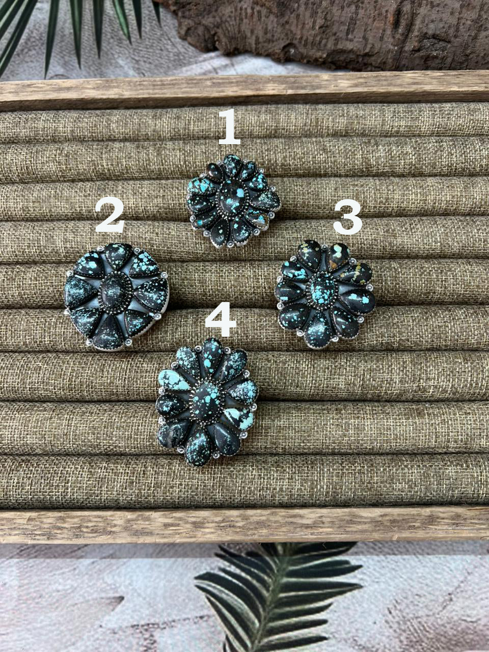 Handmade Sterling Silver Lander Turquoise Adjustable Ring With Signed Nizhoni