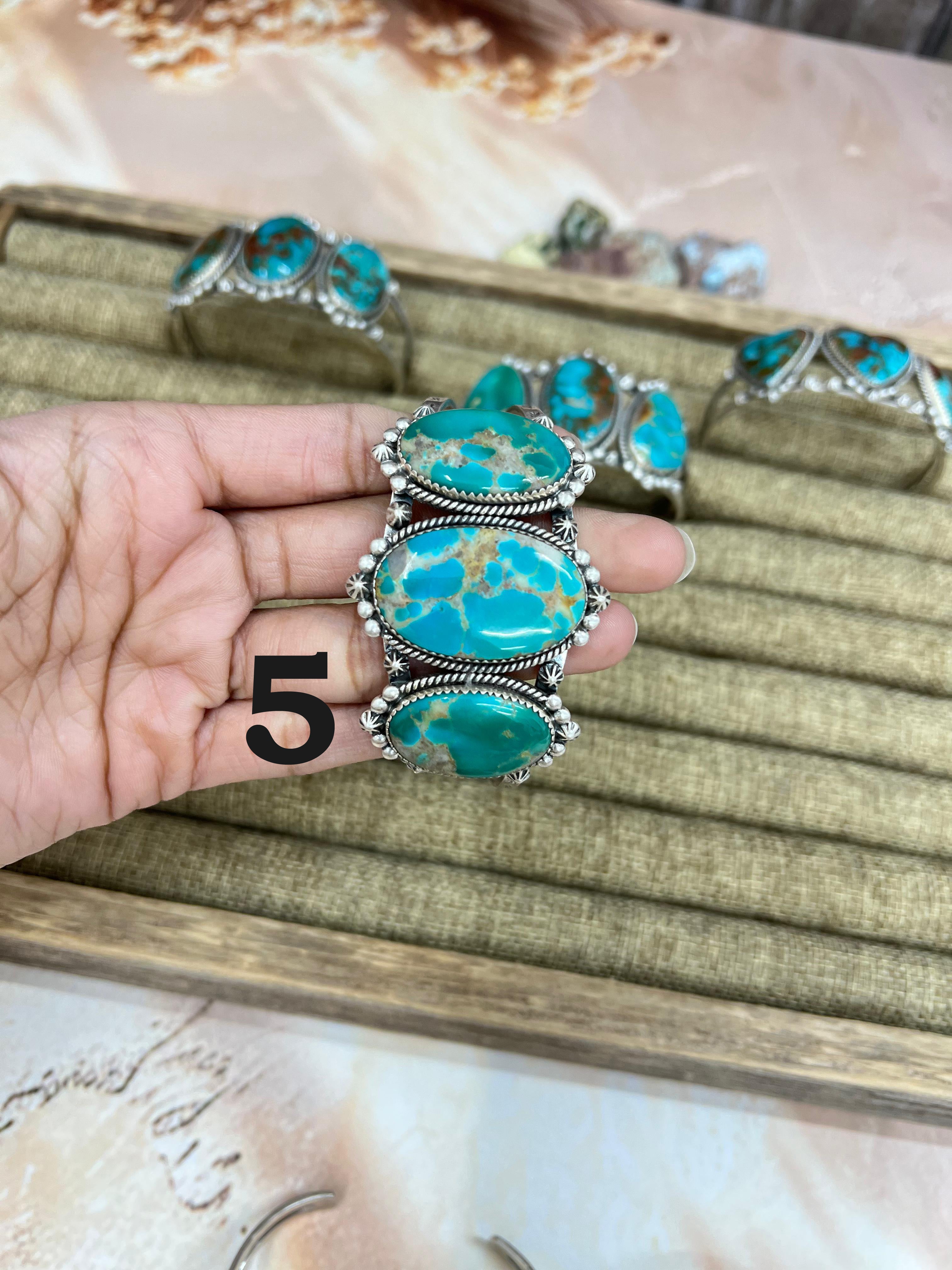 Handmade Sterling Silver Hardy Pit Cuff Bracelet with Signed Nizhoni