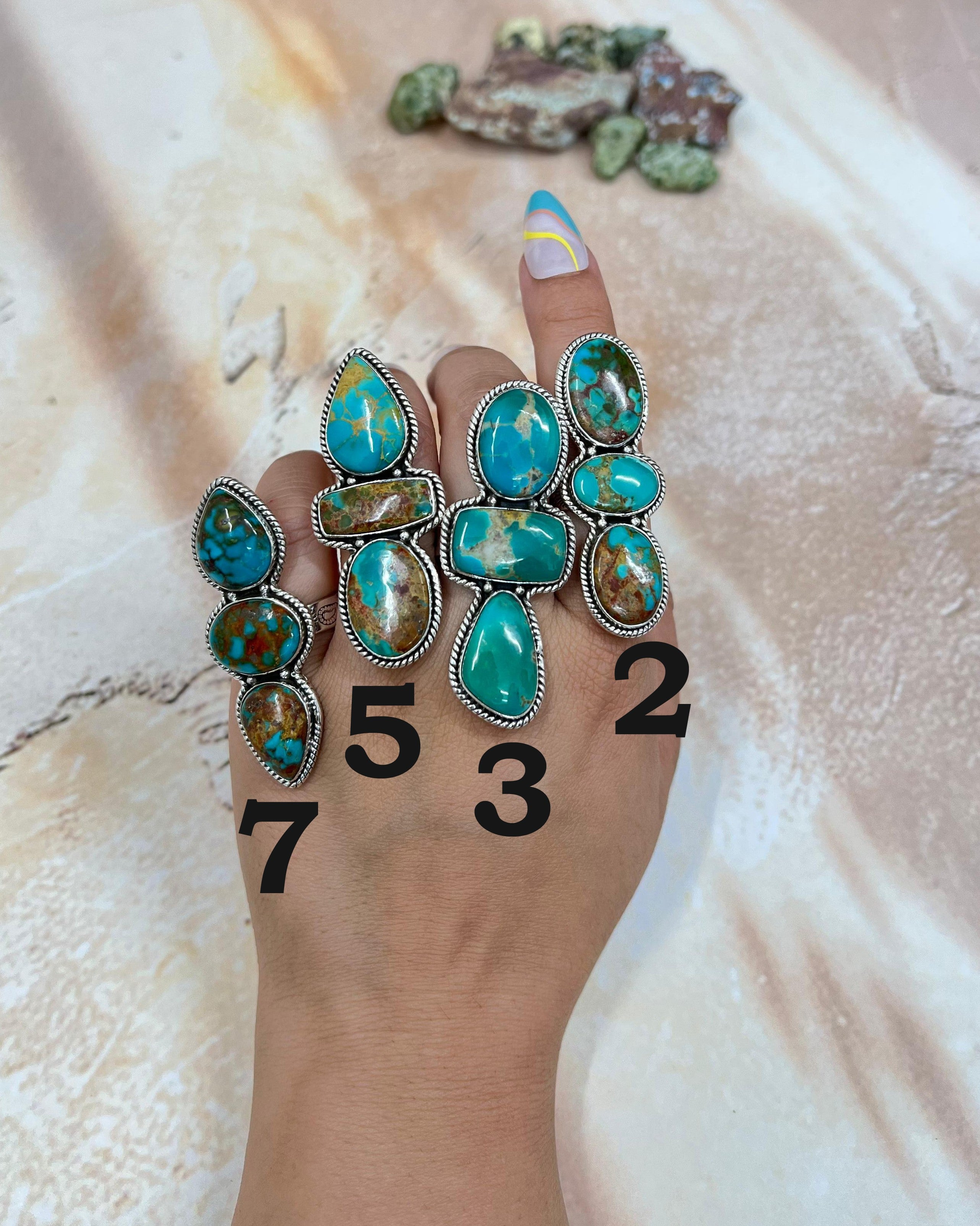 Handmade Sterling Silver Hardy Pit Adjustable Ring with Signed Nizhoni