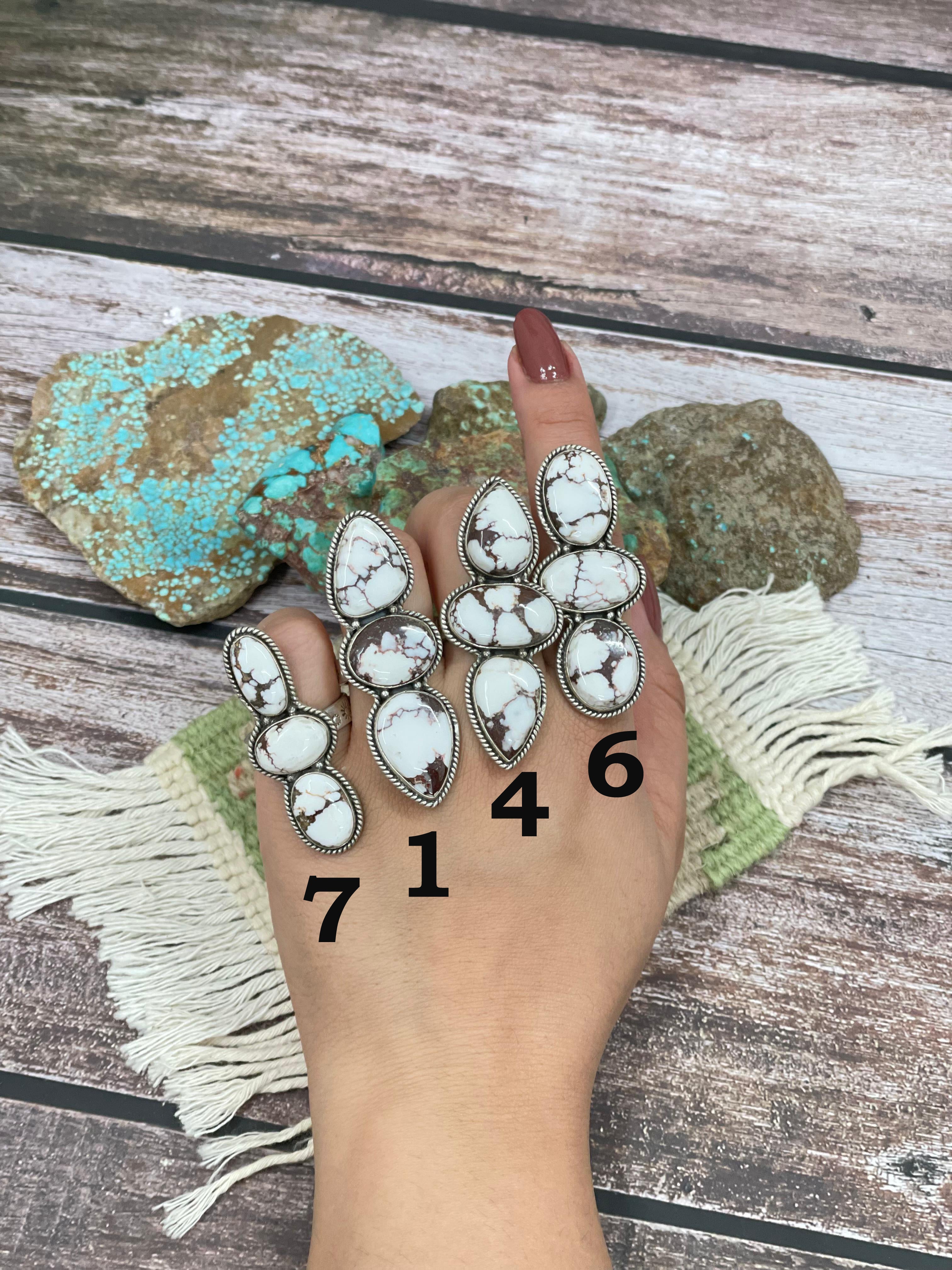 Handmade Sterling Silver Wild Horse Adjustable Ring with Signed Nizhoni