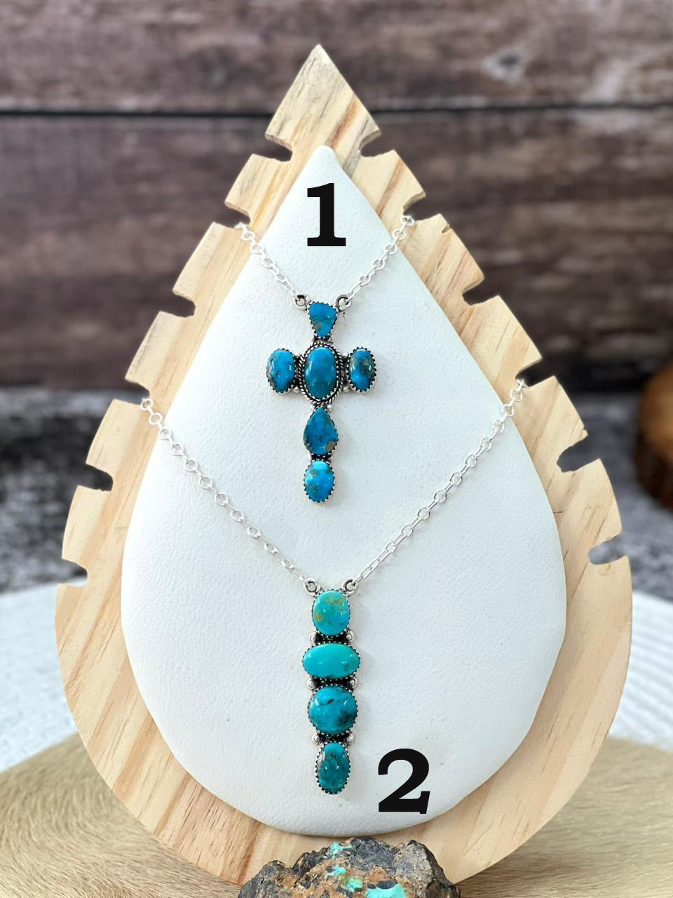 Handmade Sterling Silver Arizona Blue Turquoise Necklace "Signed Nizhoni"
