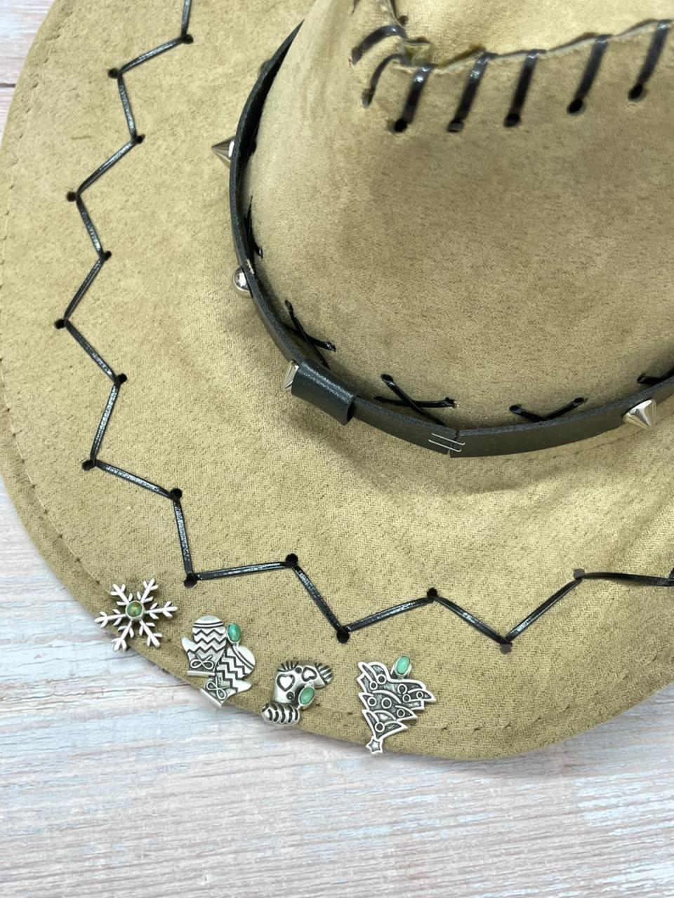 "Christmas Collection" Handmade Sterling Silver Kingman Turquoise Hat Pin" Signed Nizhoni"