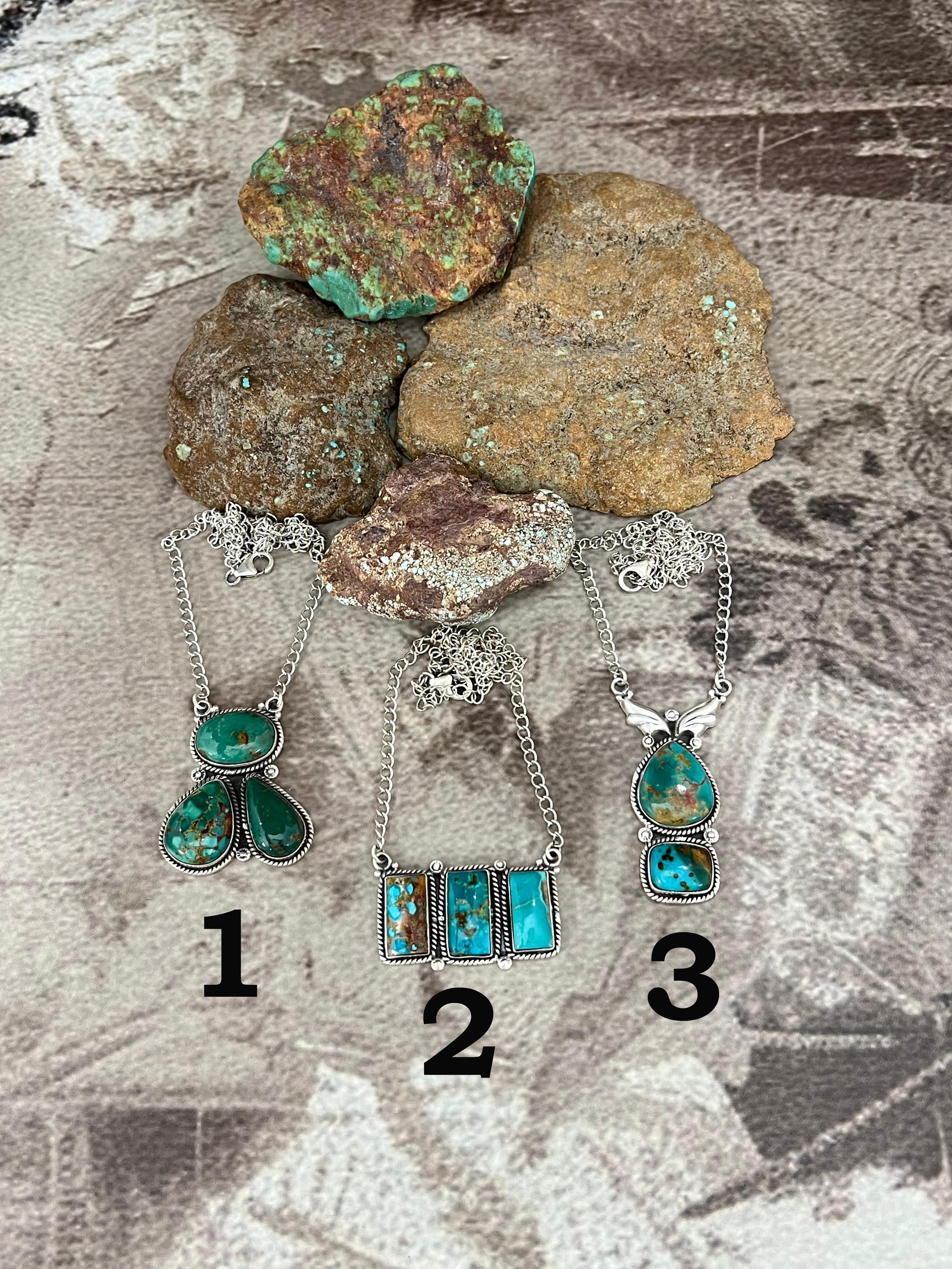 Handmade Sterling Silver Hardy Pit Necklace with Signed Nizhoni