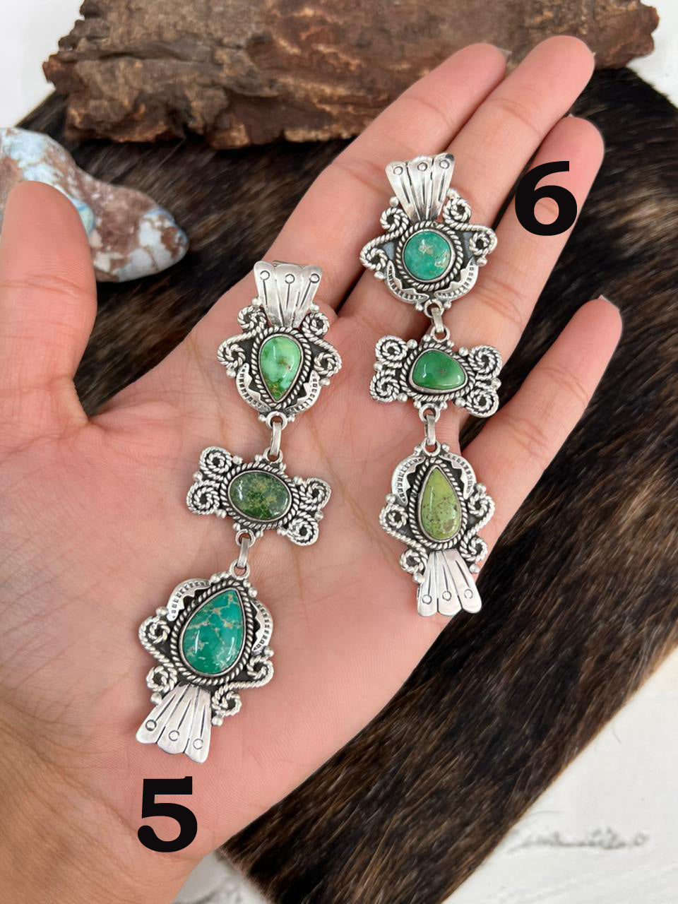 Handmade Sterling Silver Multi Stone Pendant "Signed Nizhoni"