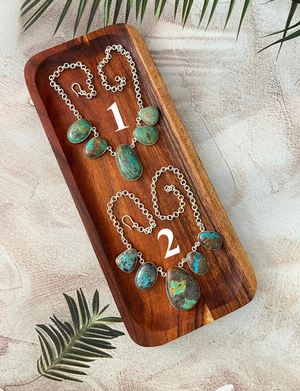 Handmade Sterling Silver Royston Turquoise Collection: Necklace "Signed Nizhoni"