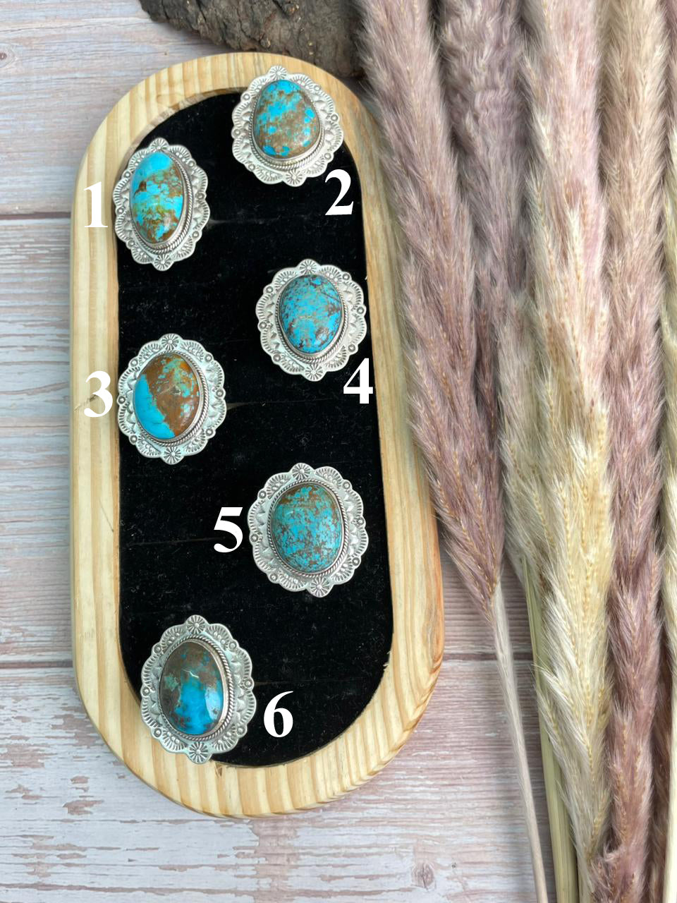 Handmade Sterling Silver Kingman Turquoise Collection: Adjustable Ring "Signed Nizhoni" (7)