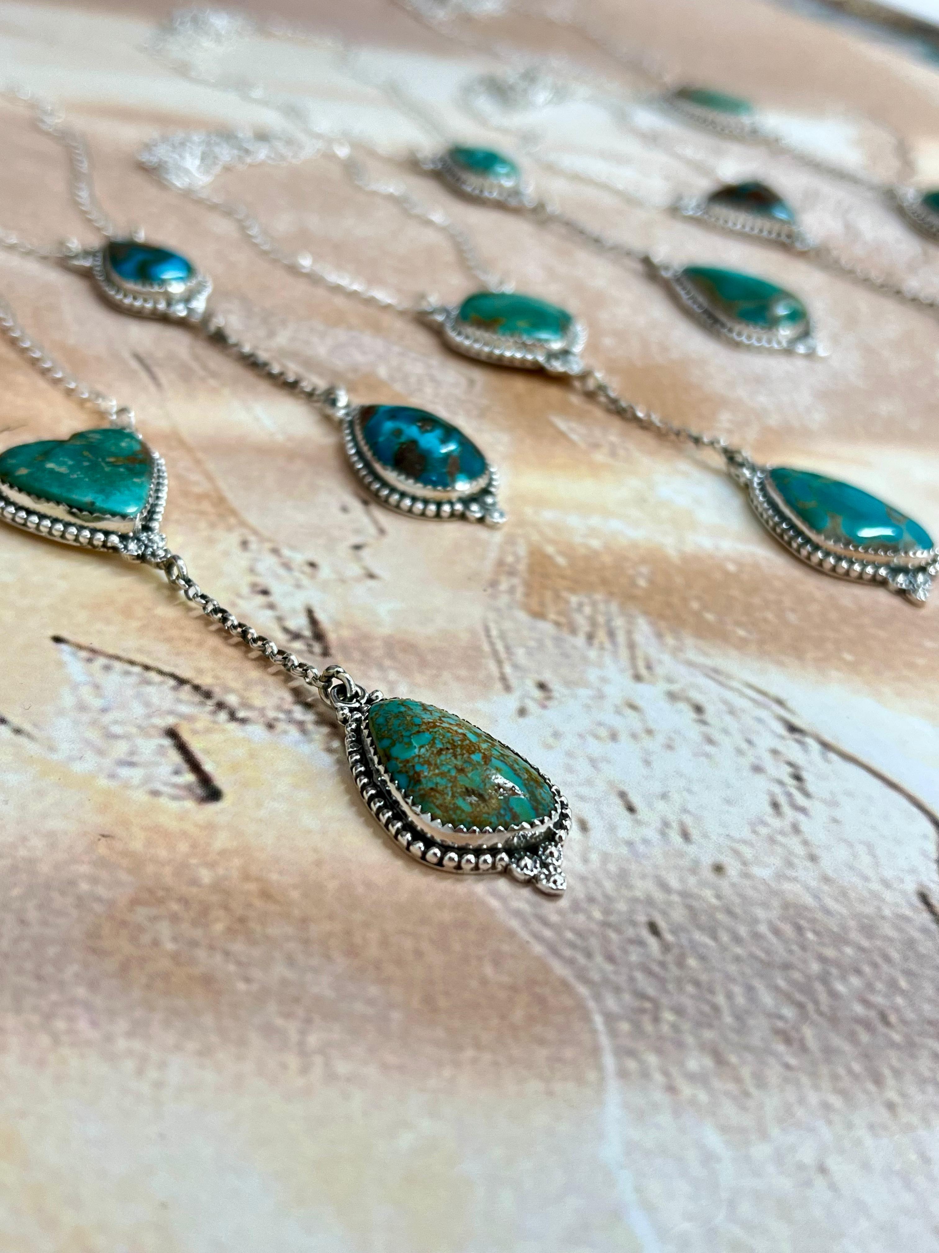 Handmade Sterling Silver Hardy Pit Necklace with Signed Nizhoni