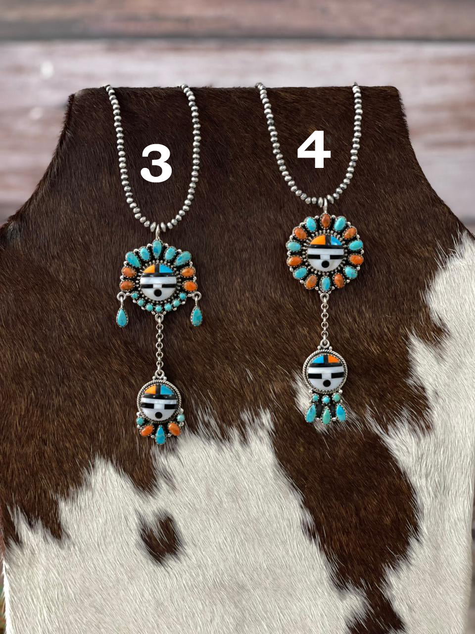 Handmade Sterling Silver Turquoise and MOP Beaded Necklace "Signed Nizhoni"