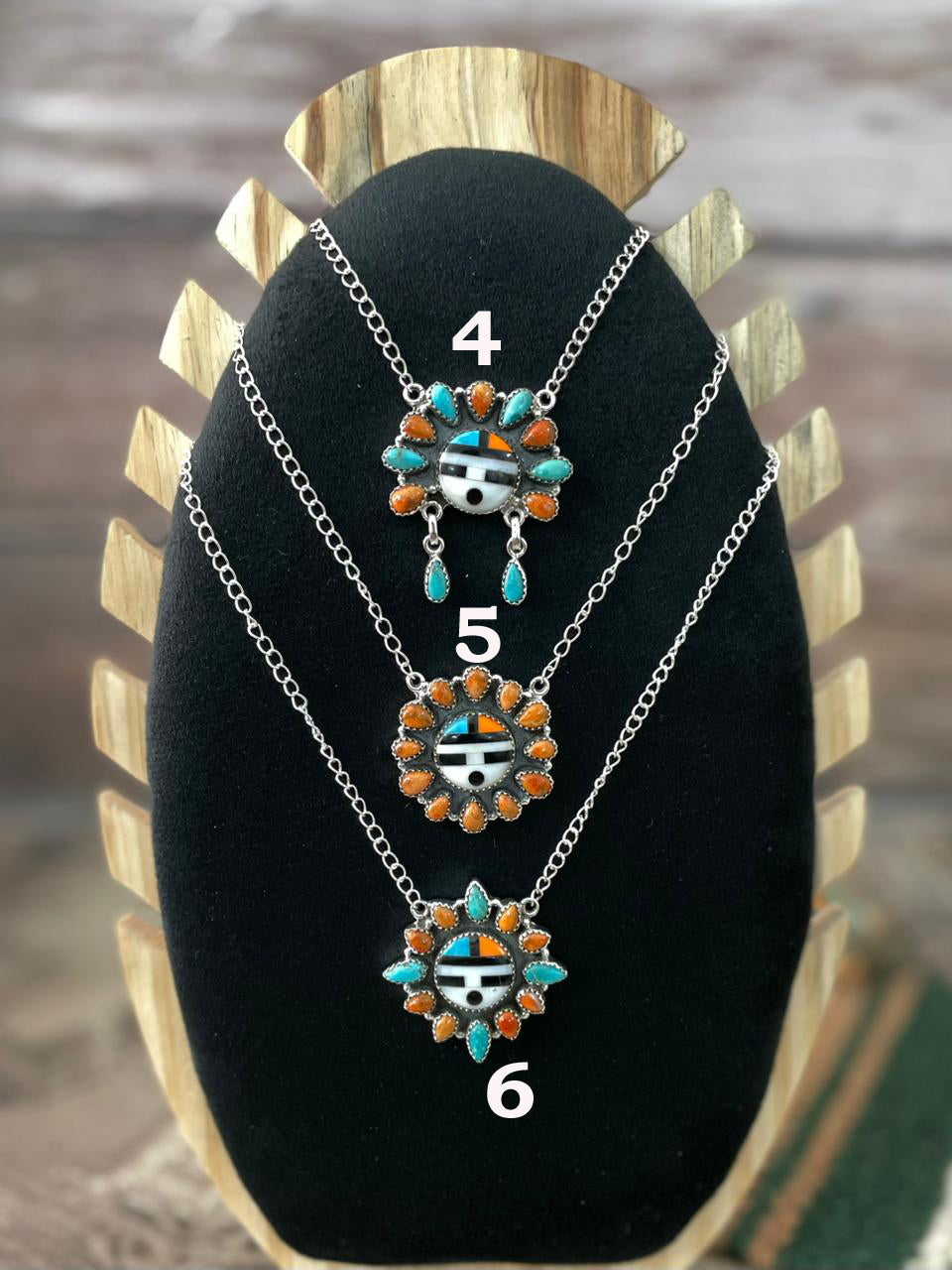 Handmade Sterling Silver Turquoise and MOP Necklace "Signed Nizhoni"