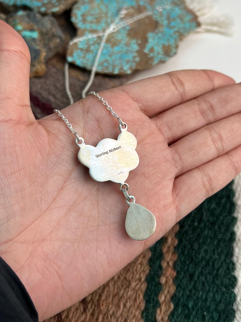 Handmade Sterling Silver Bumblebee Necklace "Signed Nizhoni"