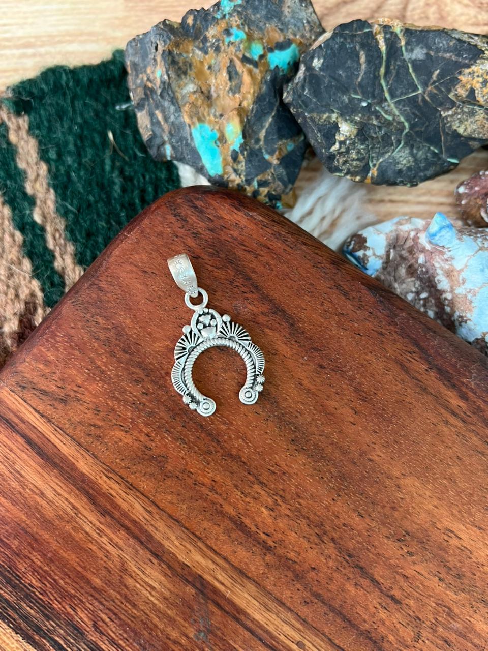Handmade Sterling Silver Naja Pendant "Signed Nizhoni"