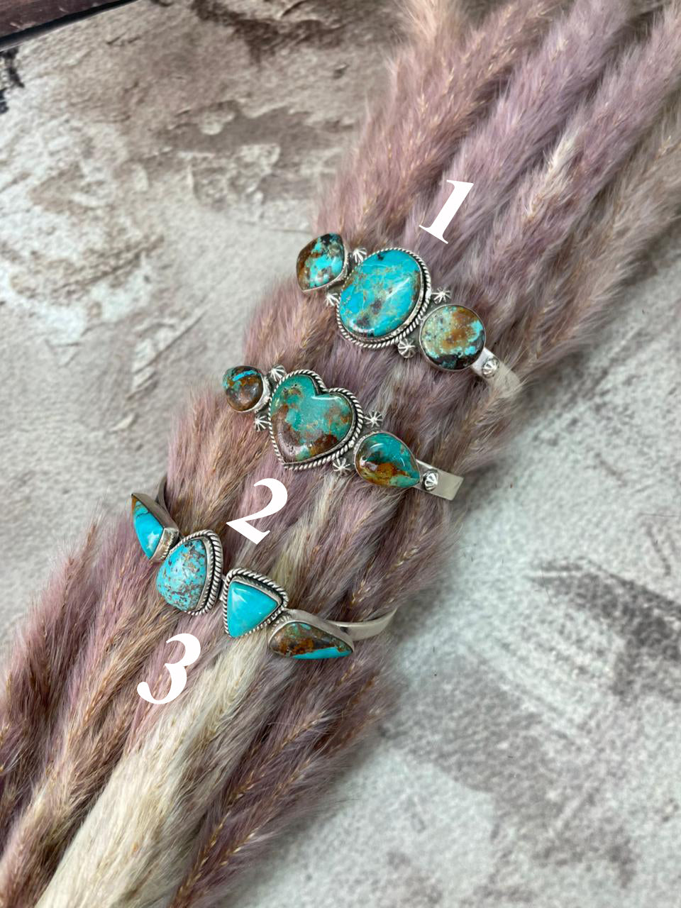 Handmade Sterling Silver Manassa Turquoise Collection: Cuff Bracelet "Signed Nizhoni"