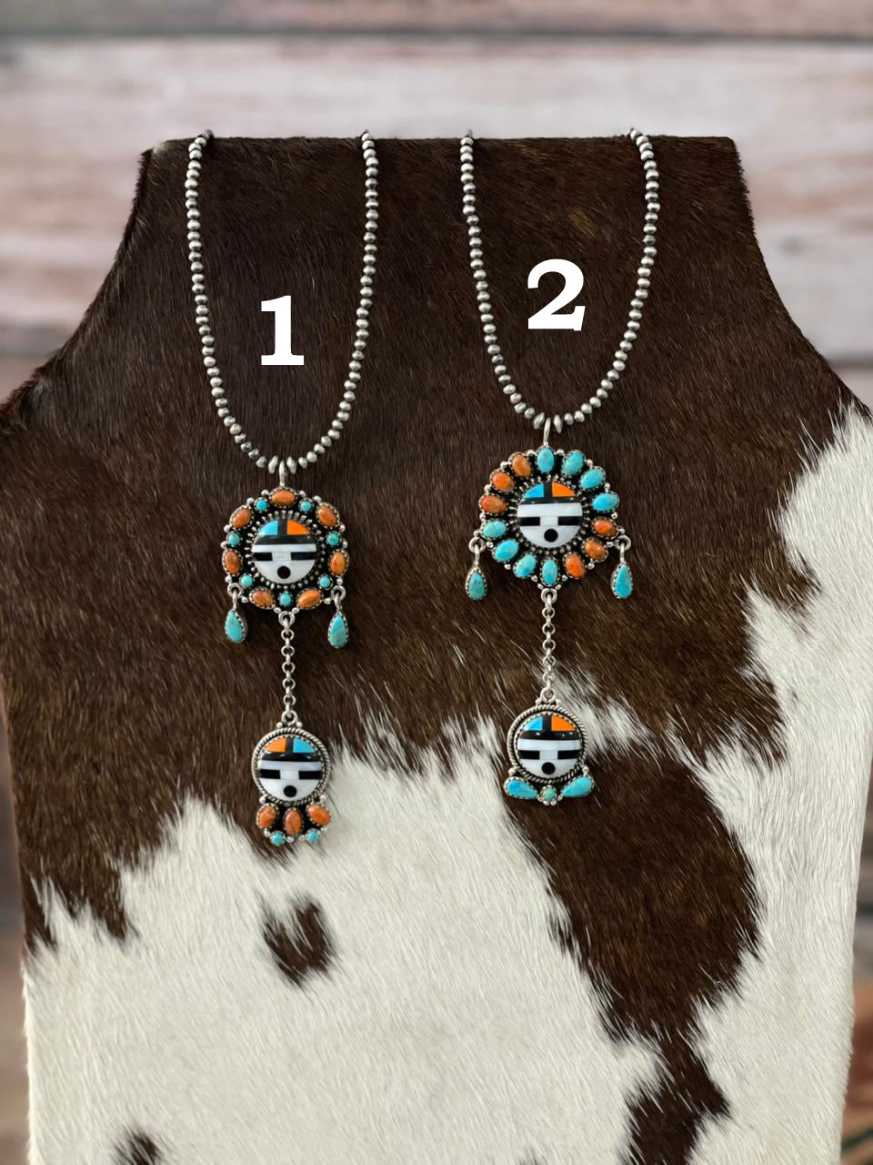 Handmade Sterling Silver Turquoise and MOP Beaded Necklace "Signed Nizhoni"