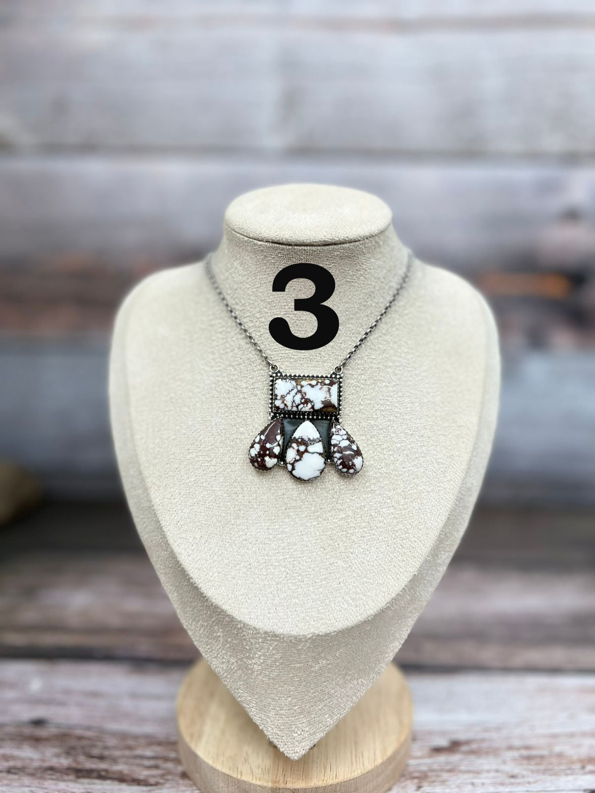 Handmade Sterling Silver Wild Horse Necklace with Signed Nizhoni