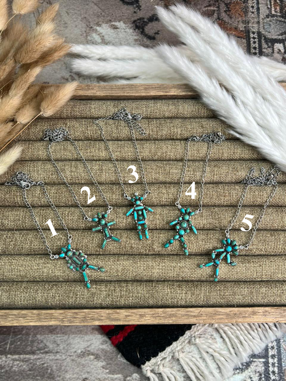Handmade Sterling Silver Kingman Turquoise Necklace "Signed Nizhoni"
