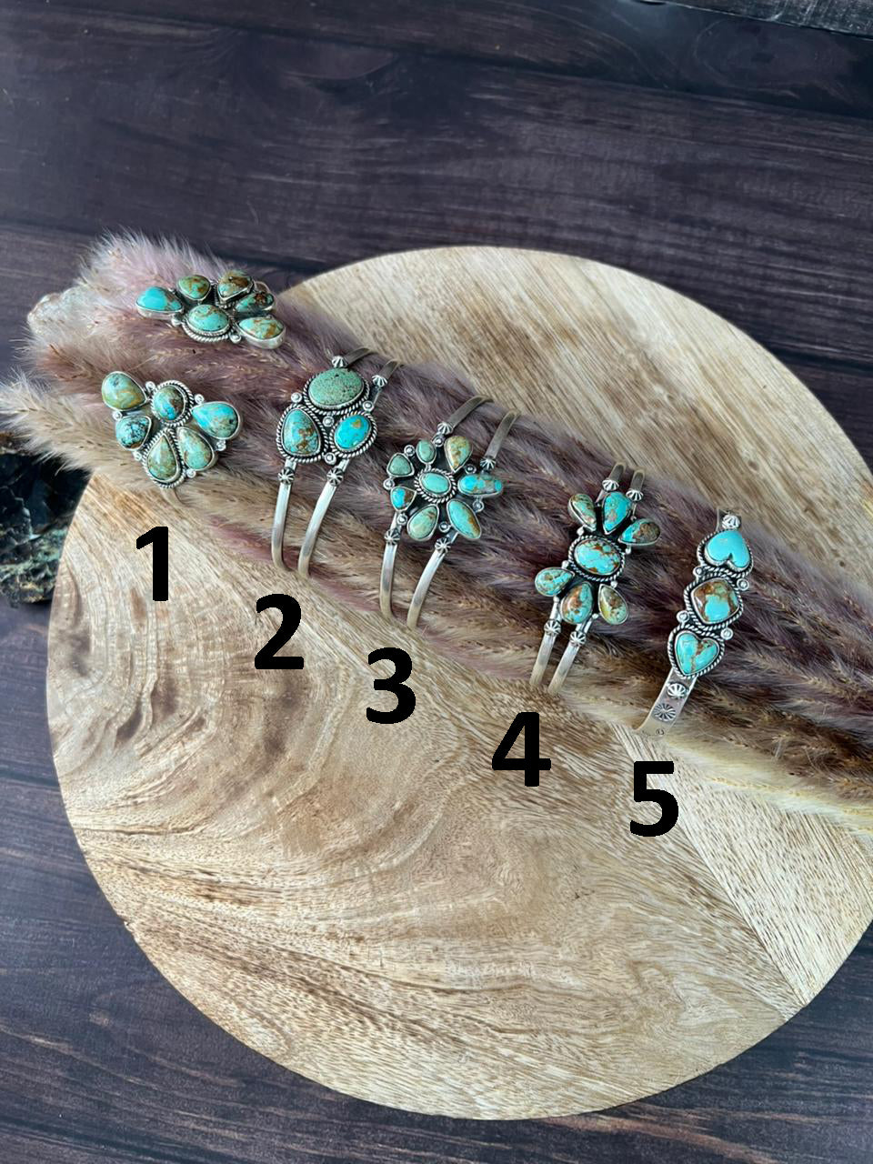 Handmade Sterling Silver Baja Turquoise Collection: Cuff Bracelet "Signed Nizhoni"