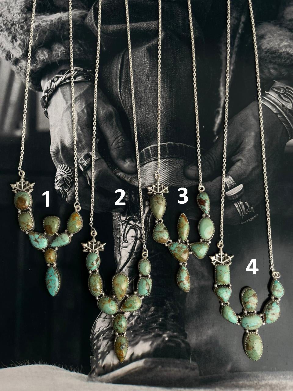 Handmade Sterling Silver Baja Turquoise Collection: Necklace "Signed Nizhoni"
