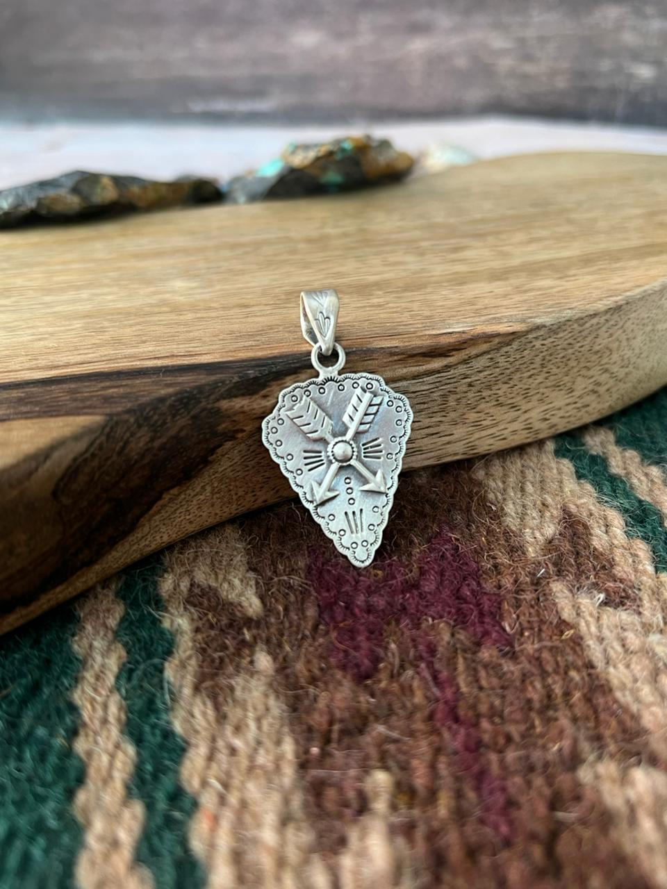Handmade Sterling Silver Pendant "Signed Nizhoni"