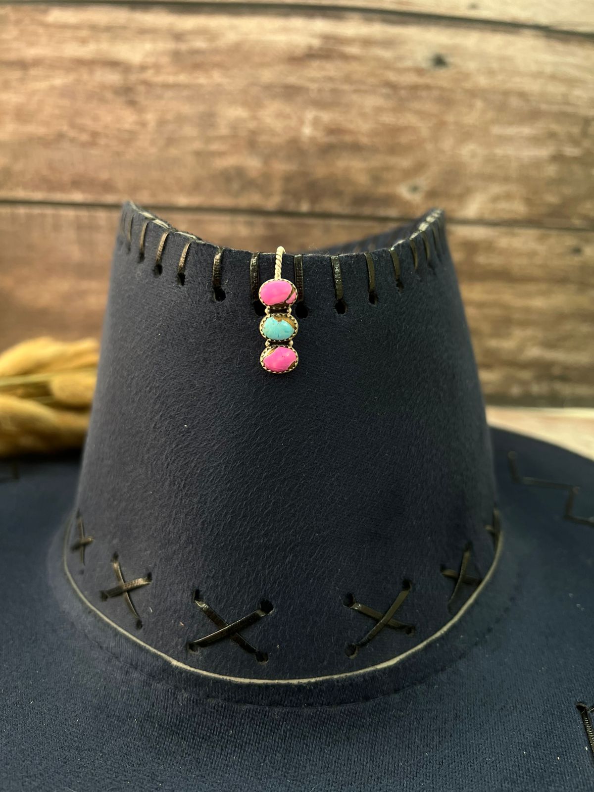 Handmade Sterling Silver Cotton Candy Hat Pin "Signed Nizhoni"