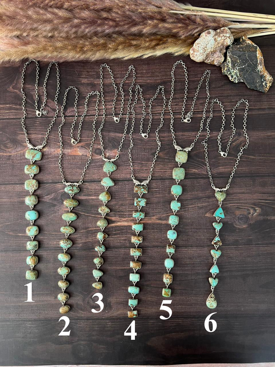 Handmade Sterling Silver Baja Turquoise Collection: Necklace "Signed Nizhoni"