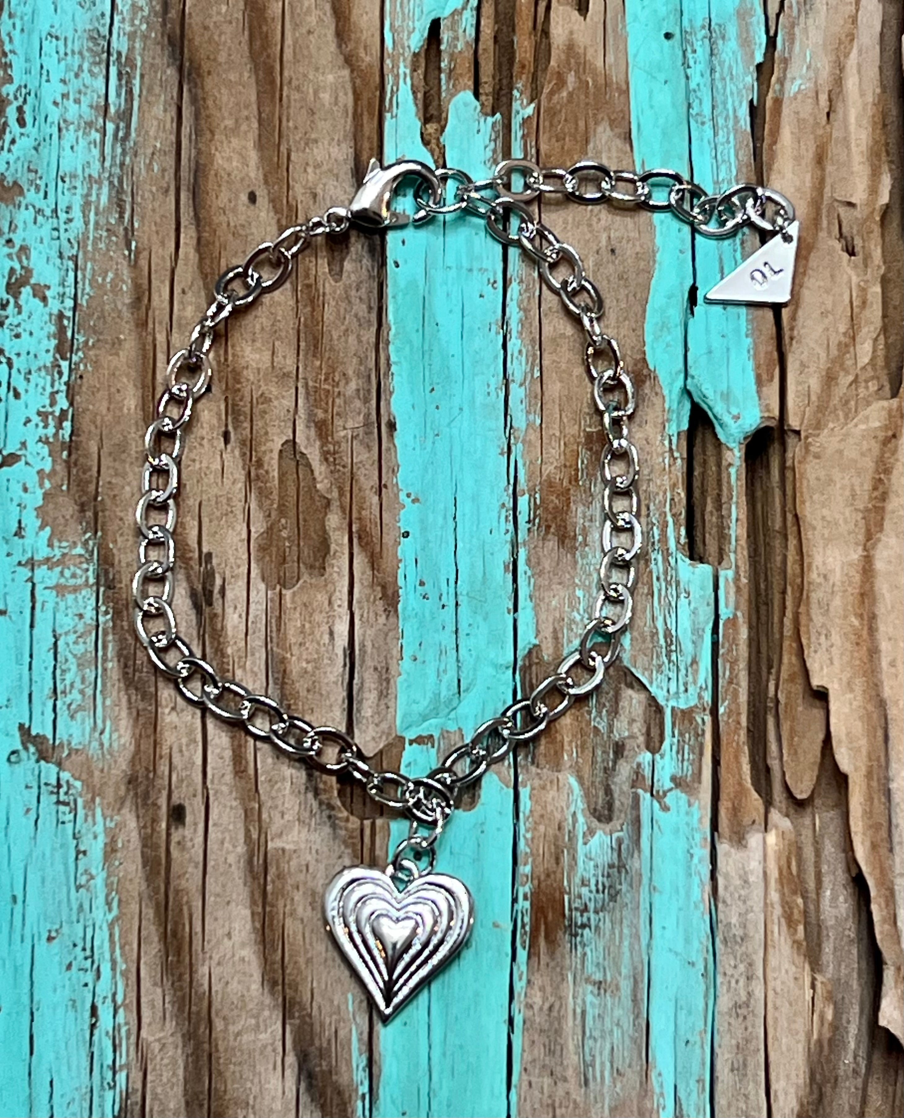 Beating Heart Charm Bracelet