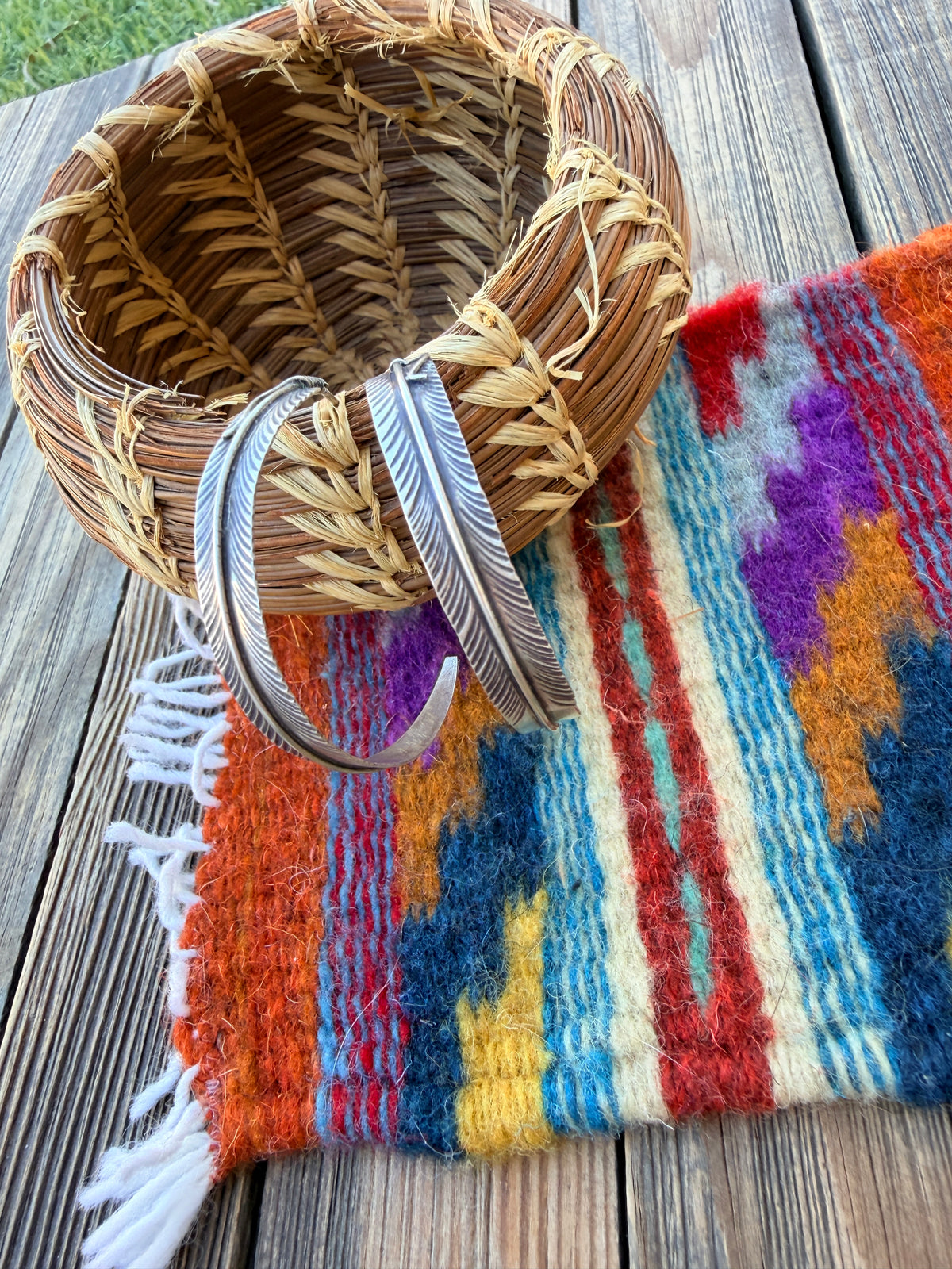 Handcrafted Sterling Silver Feather Hoop Earrings