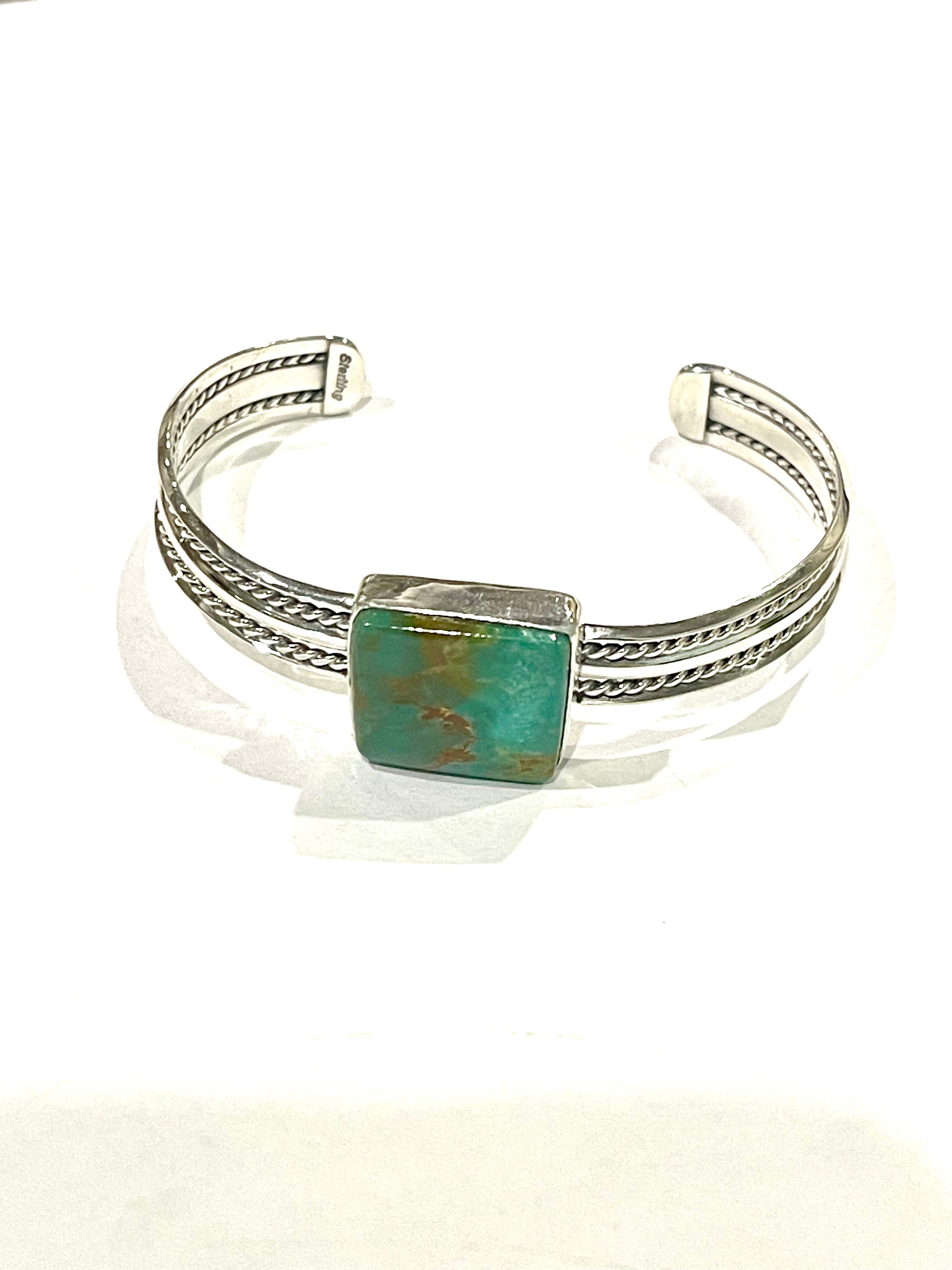 Navajo Turquoise & Sterling Silver Cuff Bracelet