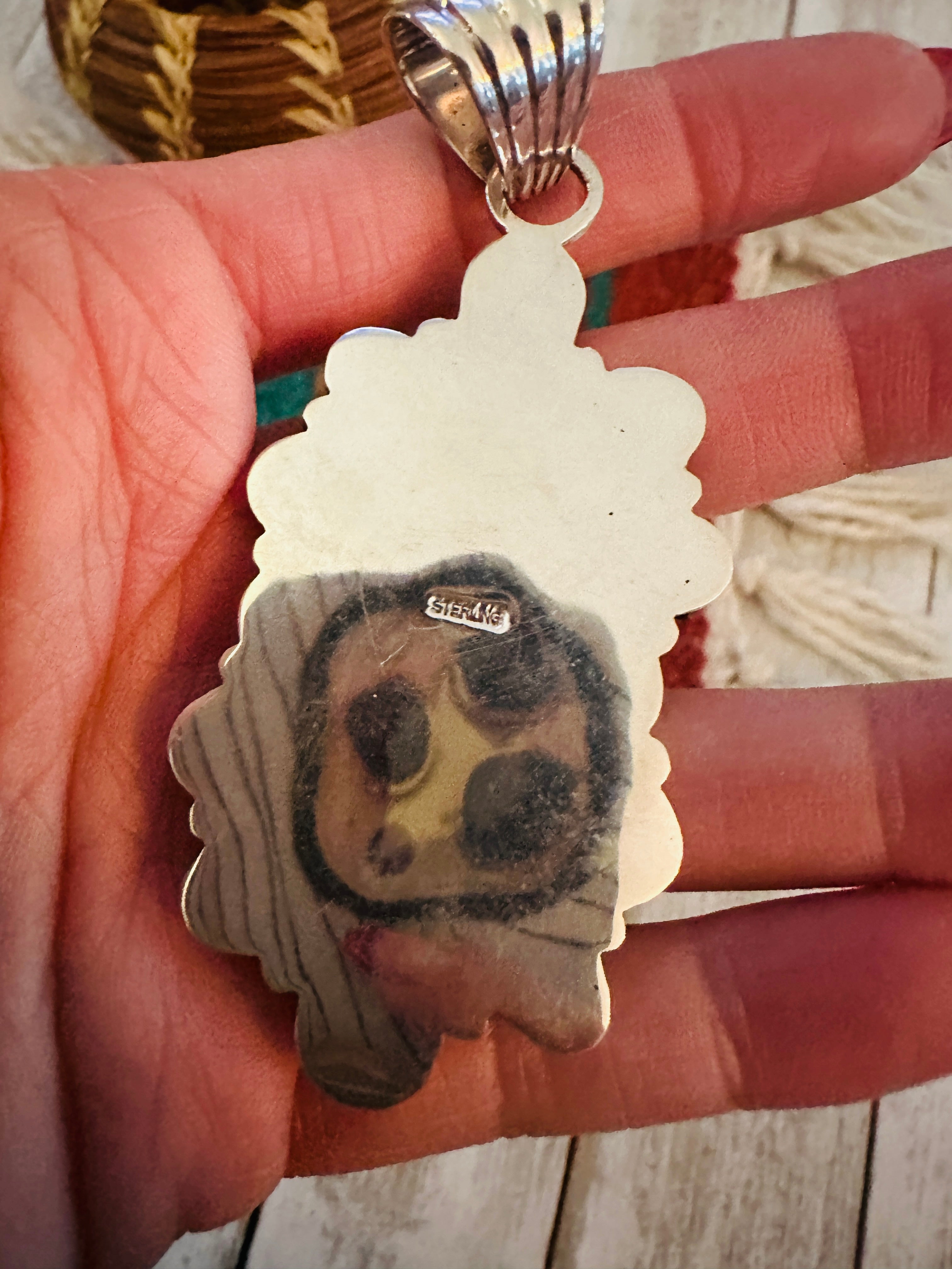 Handcrafted Sterling Silver & Sonoran Mountain Turquoise Cluster Pendant