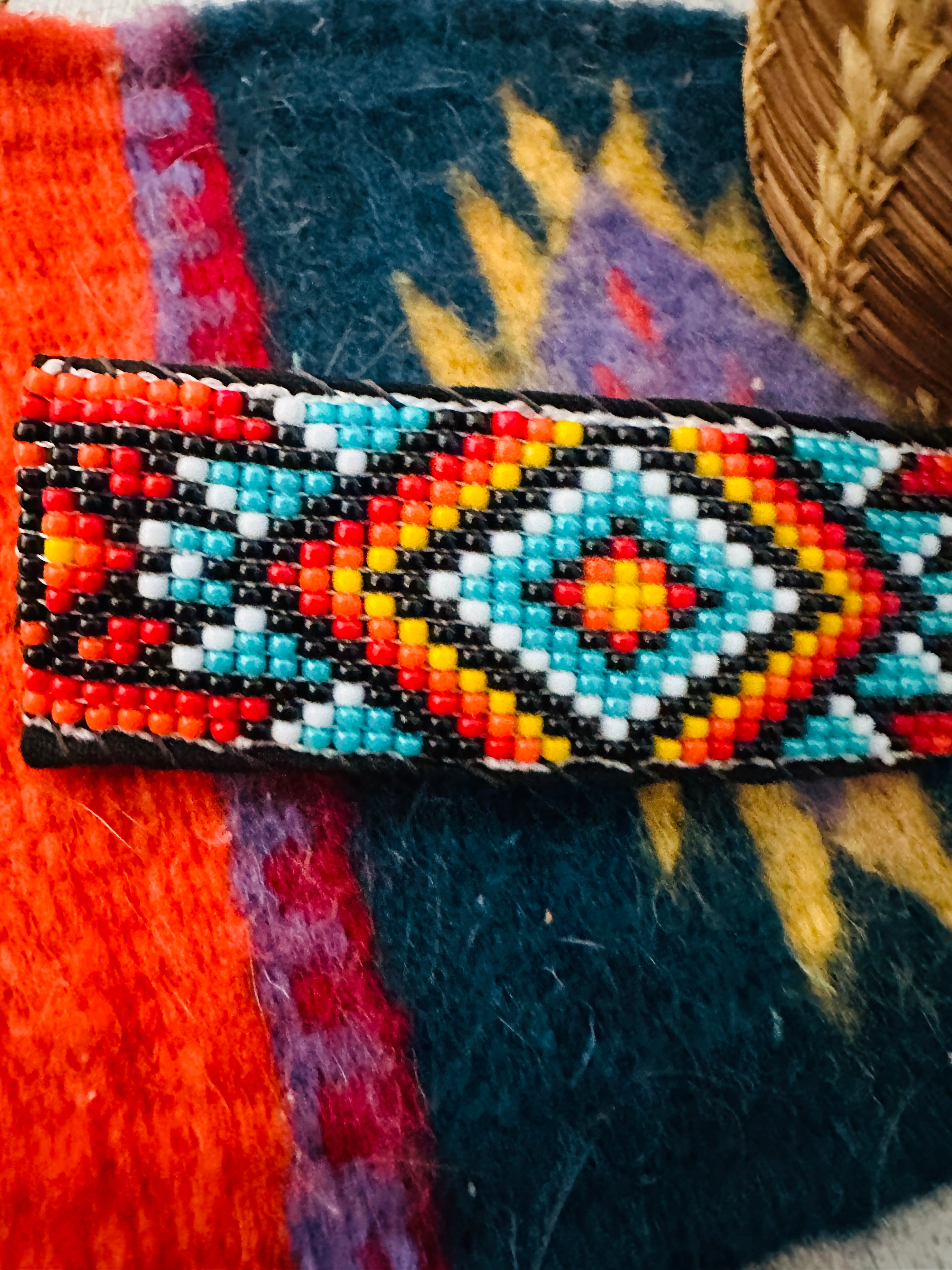 Navajo Handmade Beaded Barrette