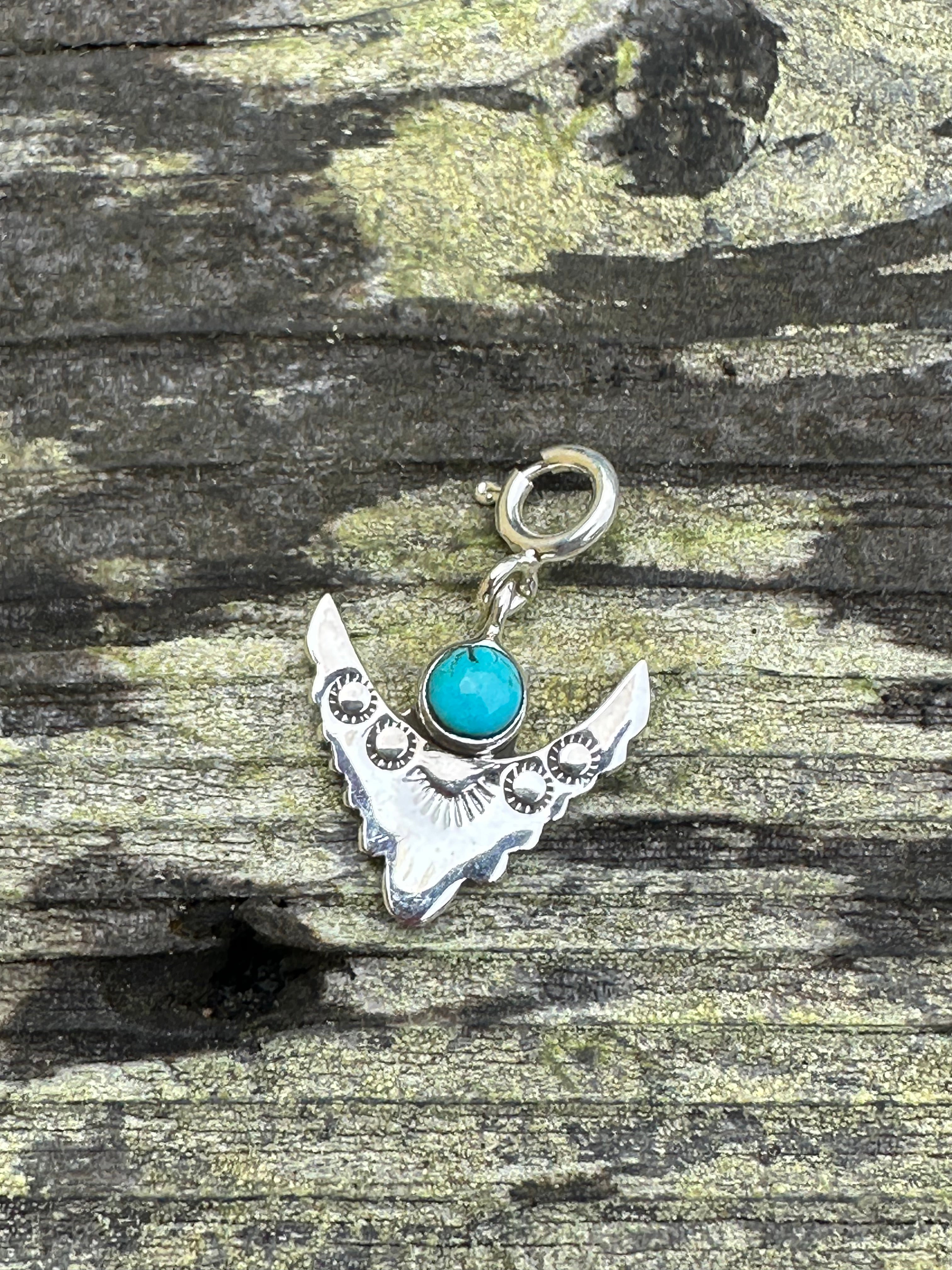 Sterling Silver and Turquoise Arrowhead Charm