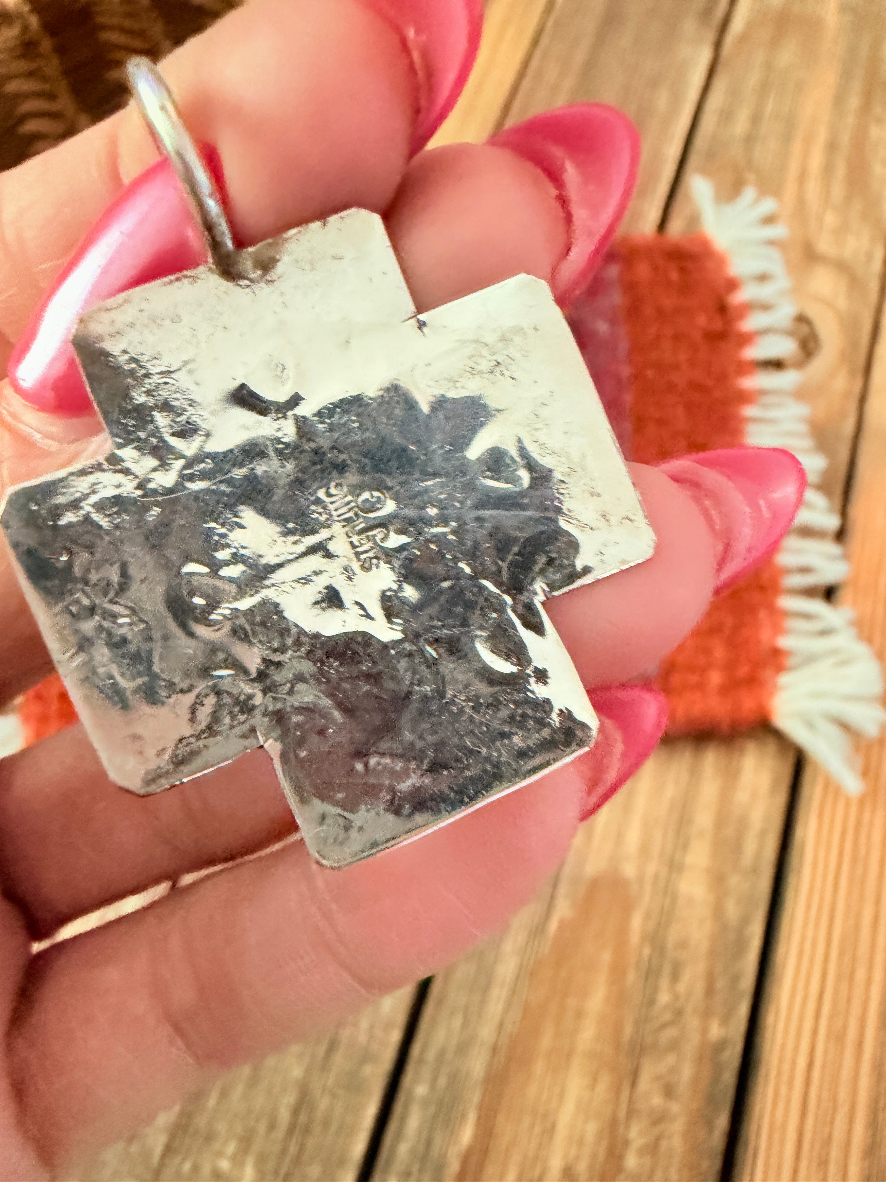 Handcrafted Sterling Silver Cross Pendant