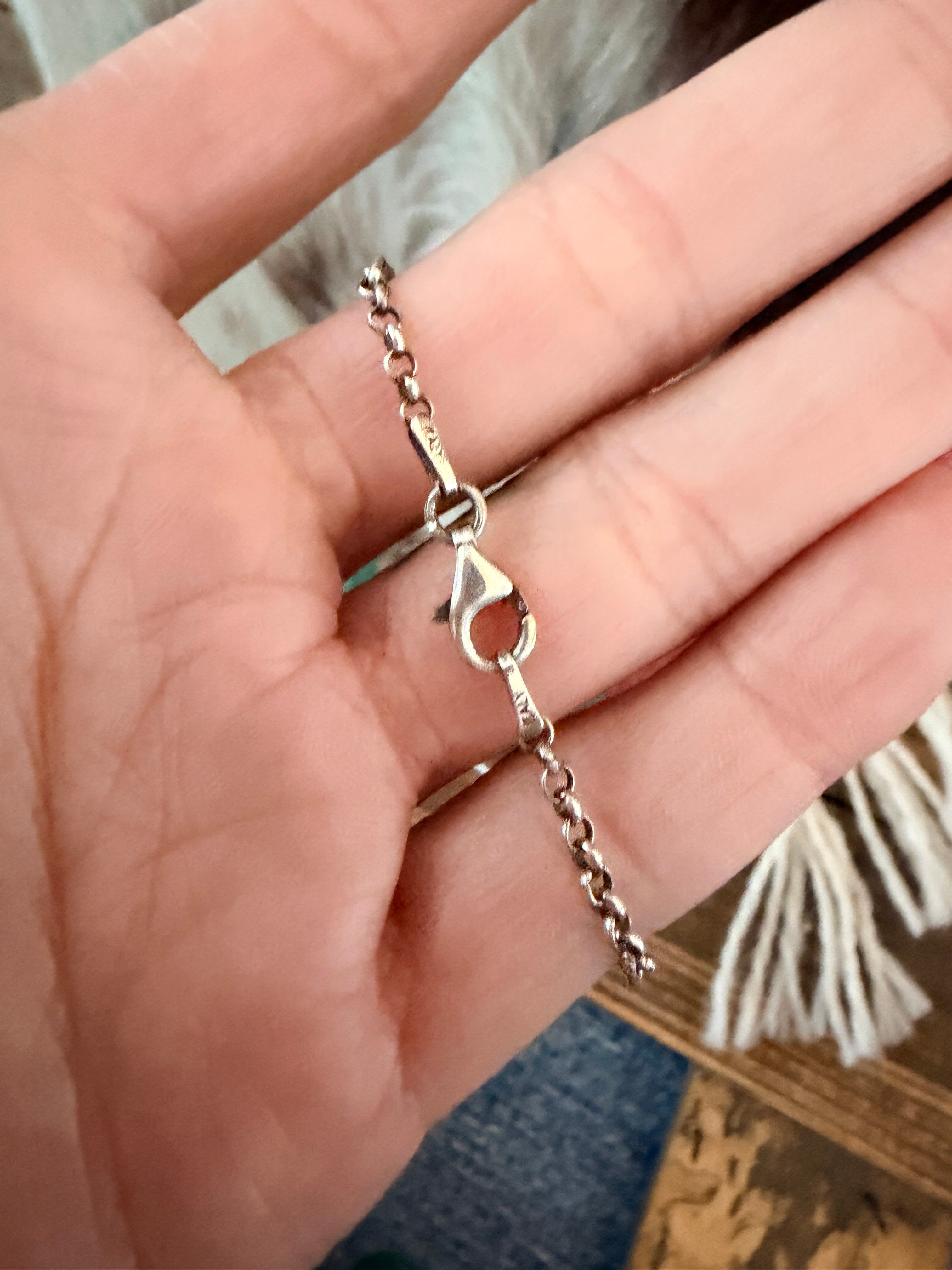 Handmade Sterling Silver & Turquoise Necklace