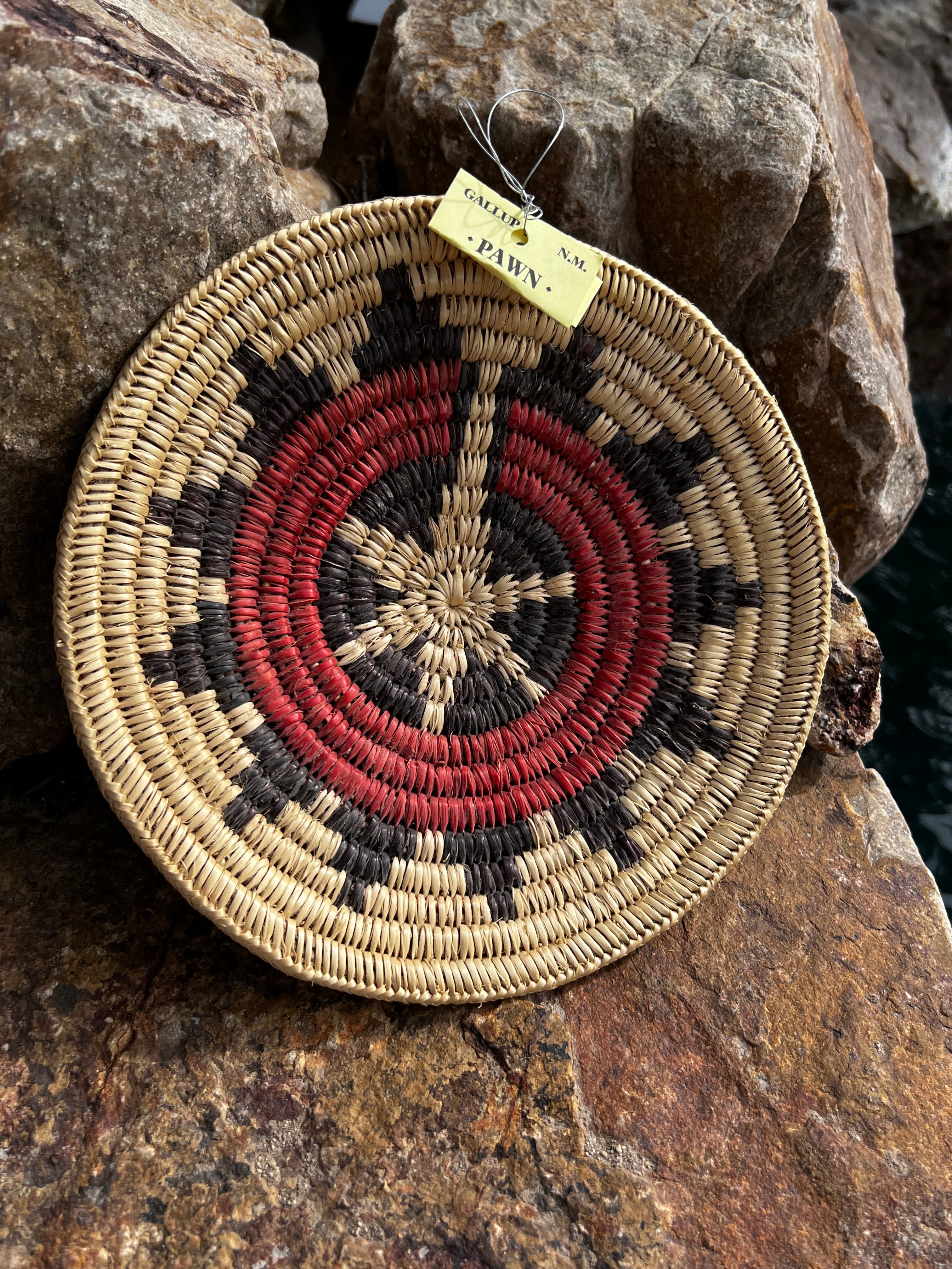 Old Pawn Handcrafted Woven Basket #1