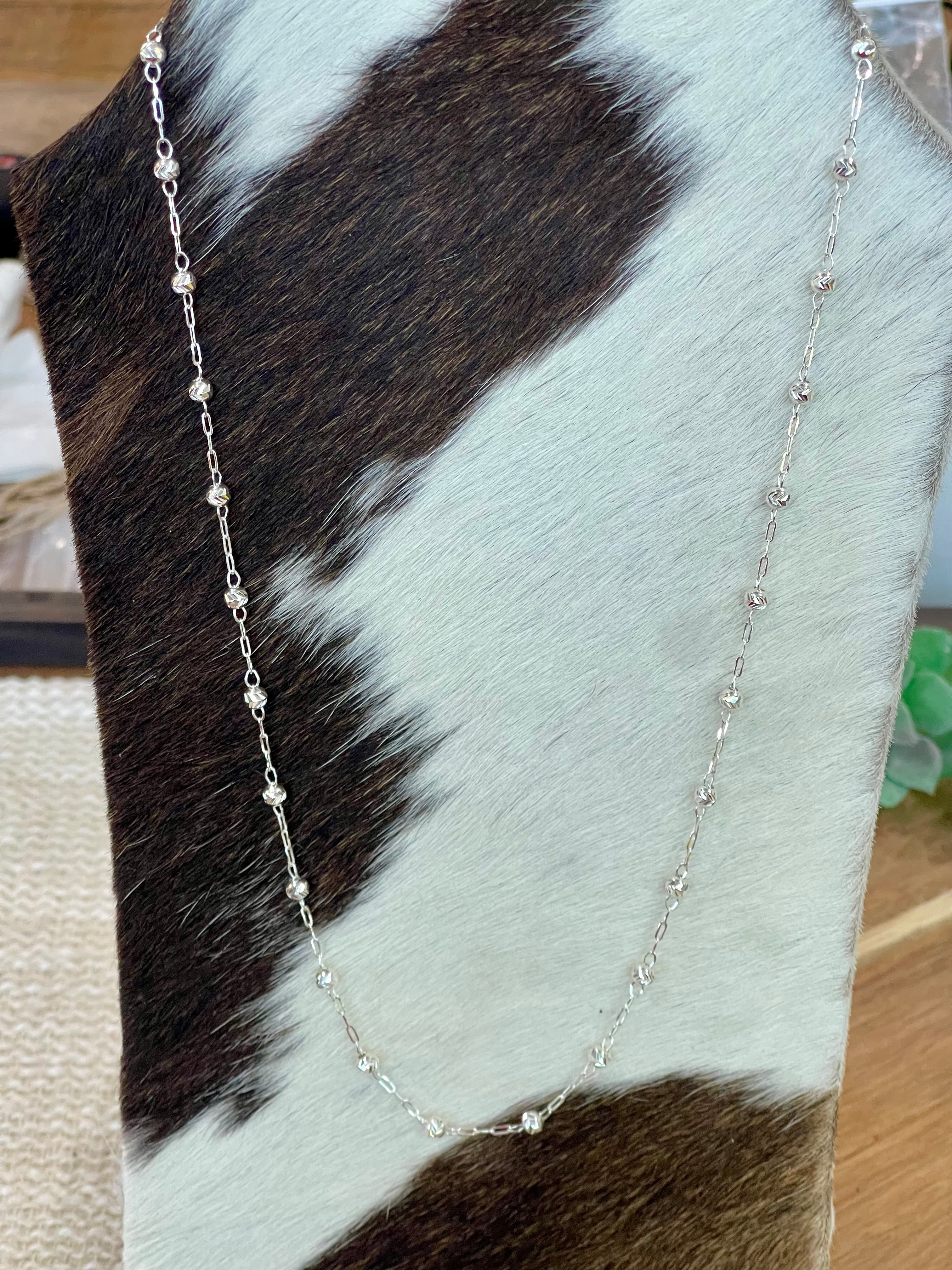 Handmade In Mexico Sterling Silver Chain Necklace