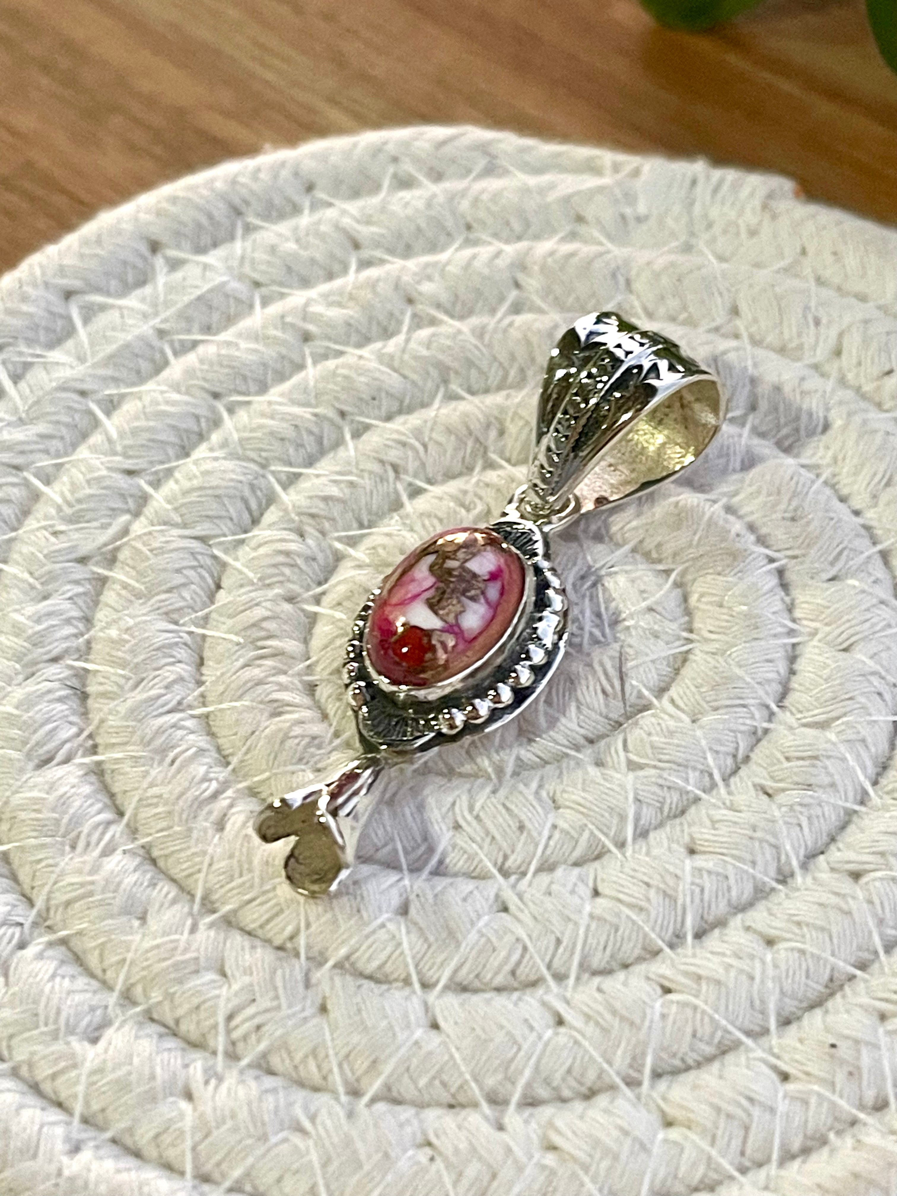 Handmade Sterling Silver And Pink Dream Pendant