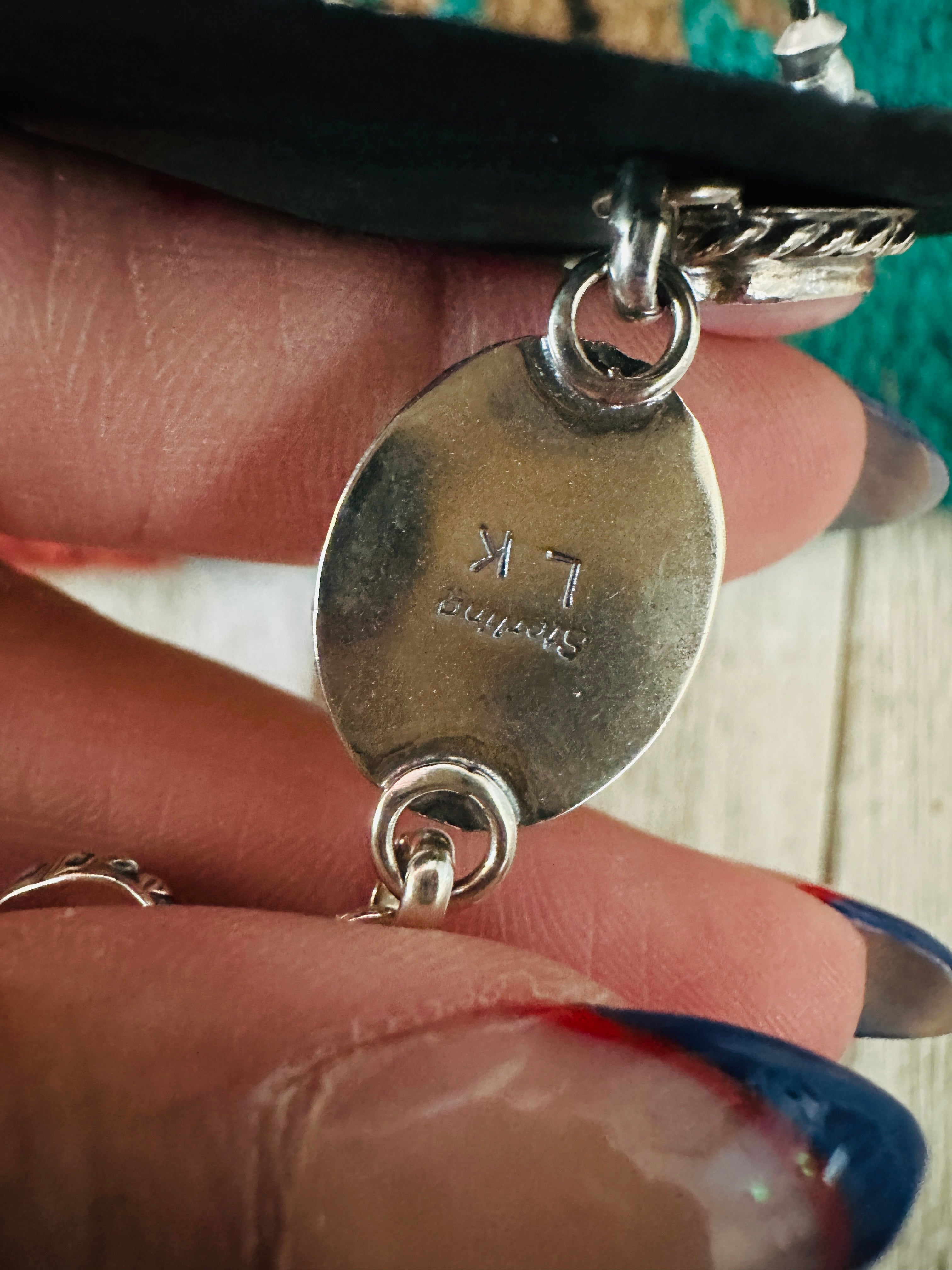 Handcrafted Queen Pink Conch & Sterling Silver Dangle Earrings