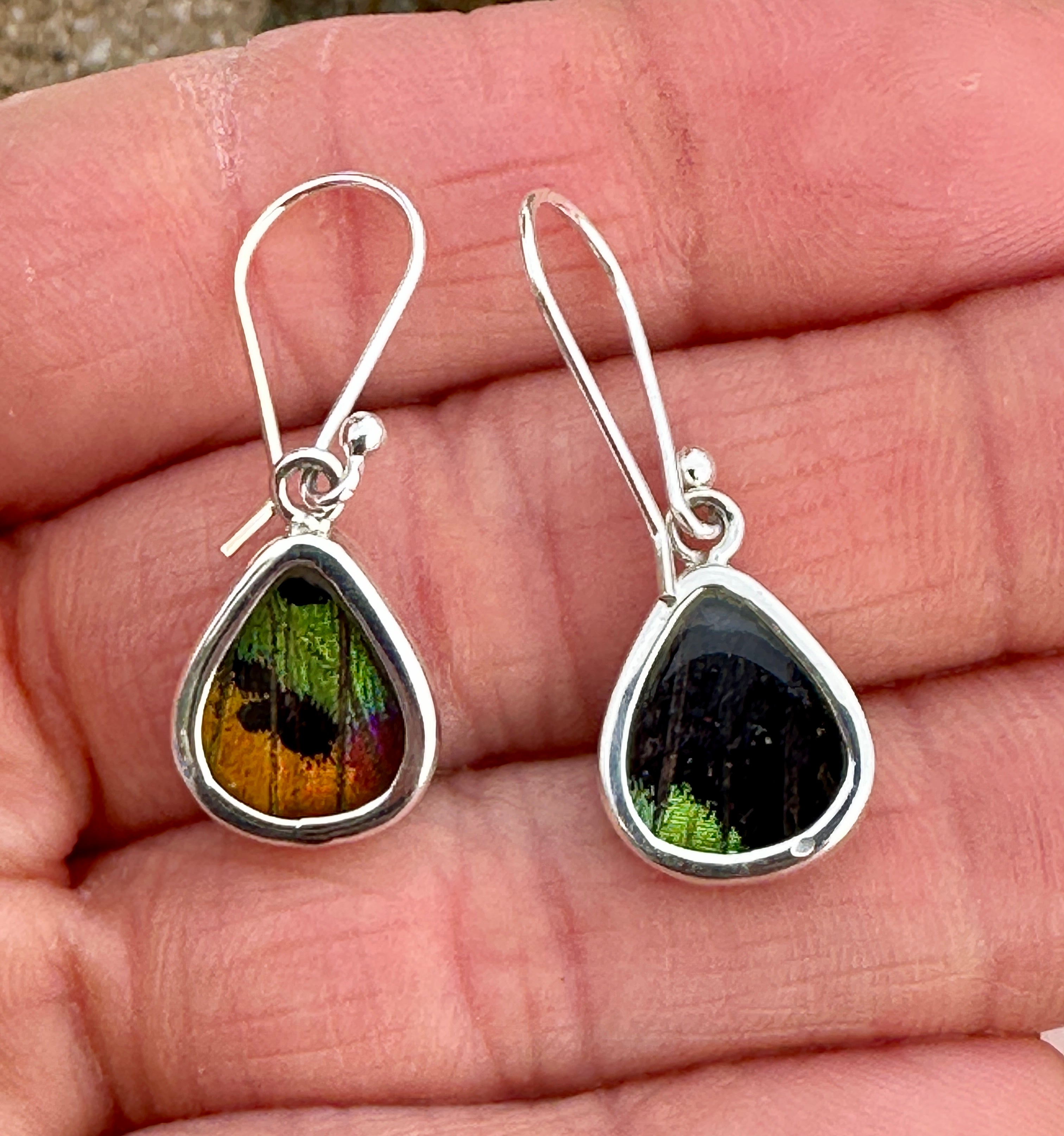 Butterfly Dangle Sterling Silver Earrings