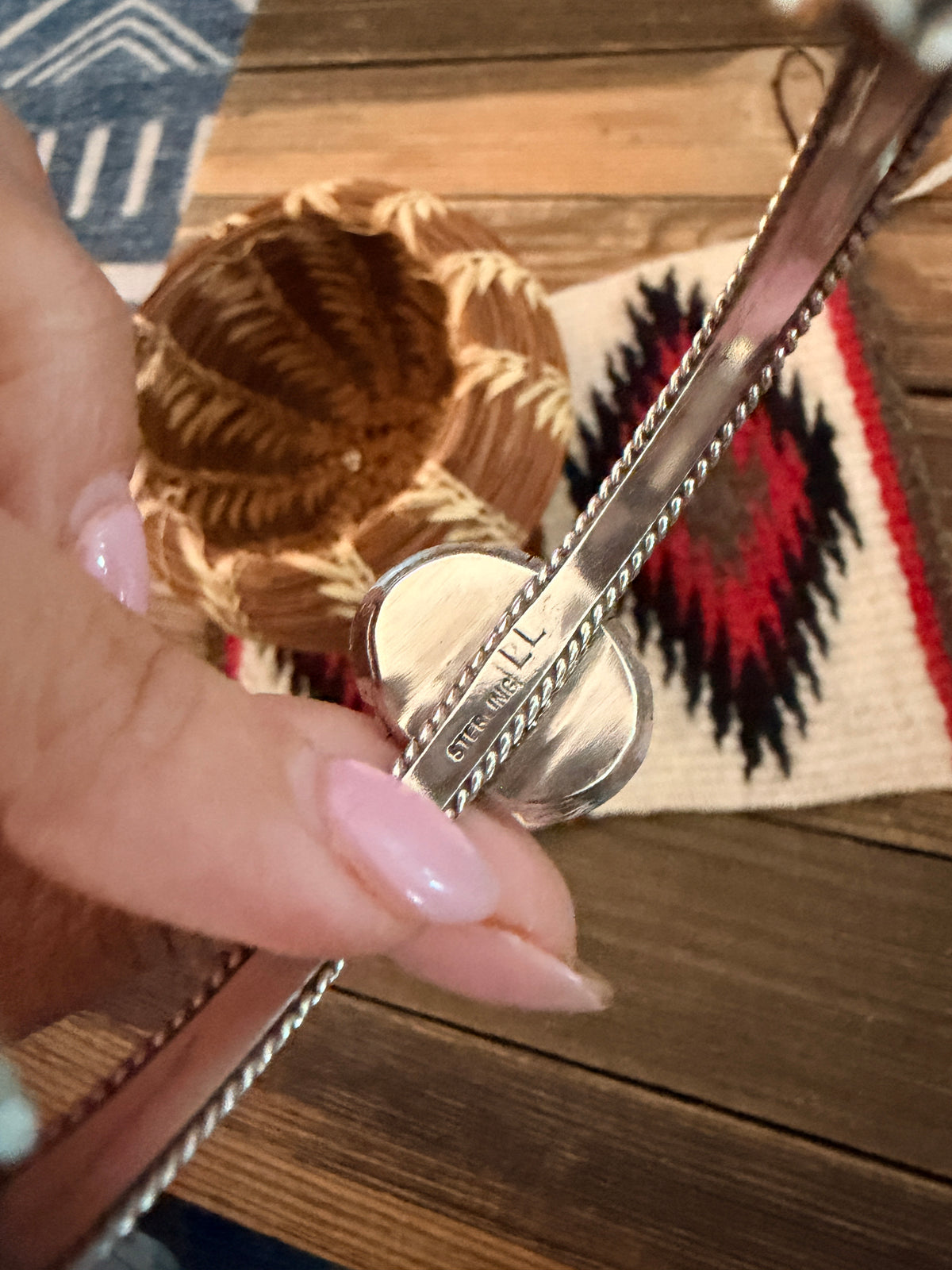 Handcrafted Turquoise & Sterling Silver Cuff Bracelet