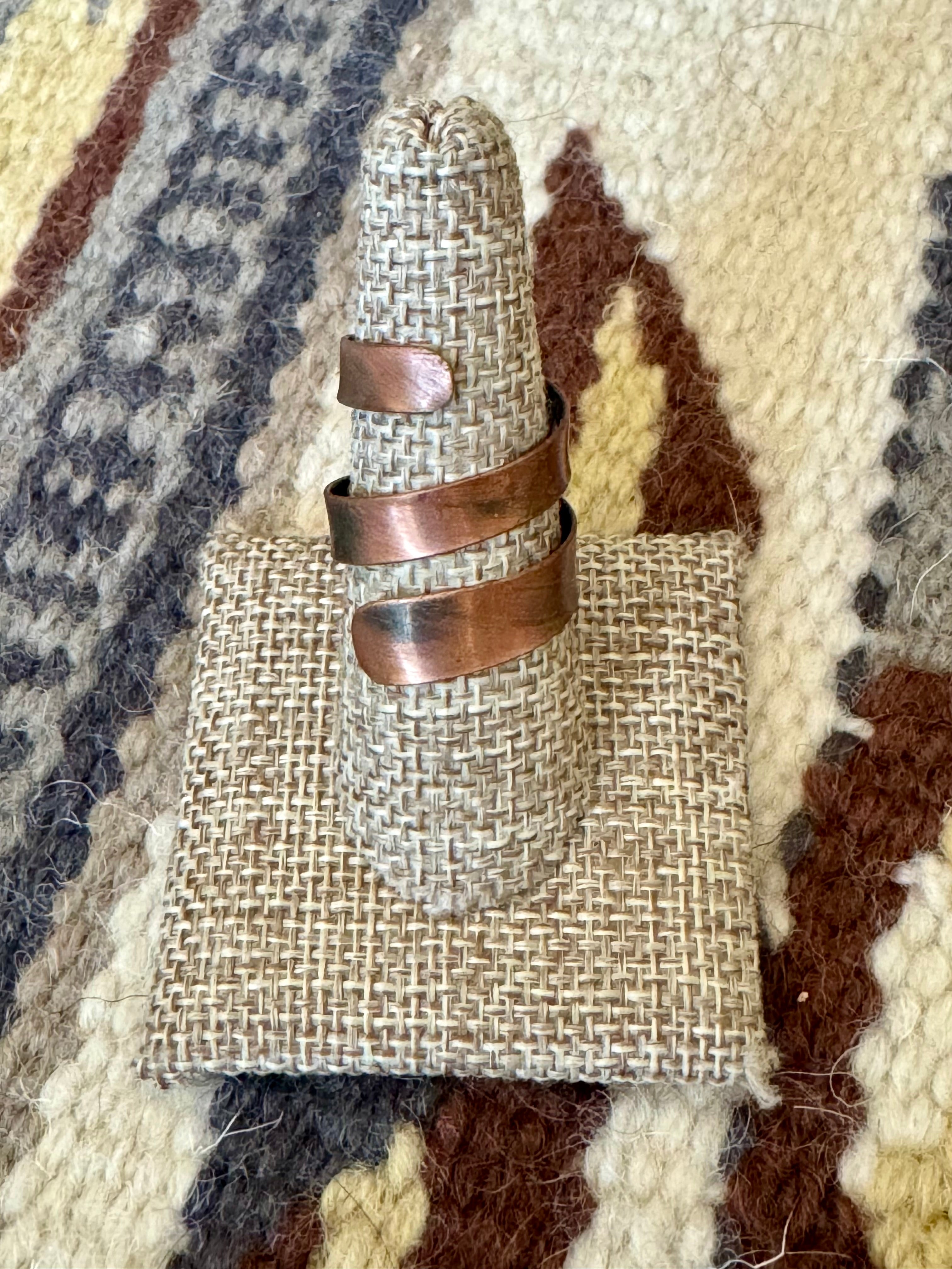 Vintage Handmade Copper Adjustable Ring