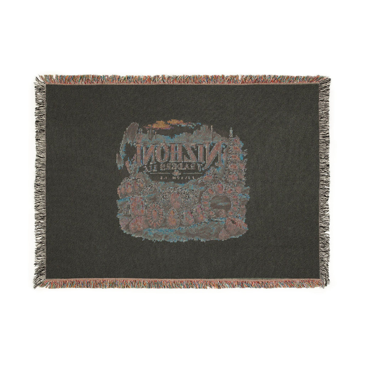 Nizhoni Traders Southwestern Cabin Woven Blanket – Bring a Little Bit of the Southwest Home With You