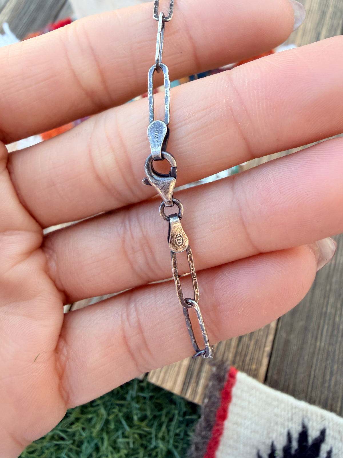 Handmade Sterling Silver & Turquoise Donkey Necklace