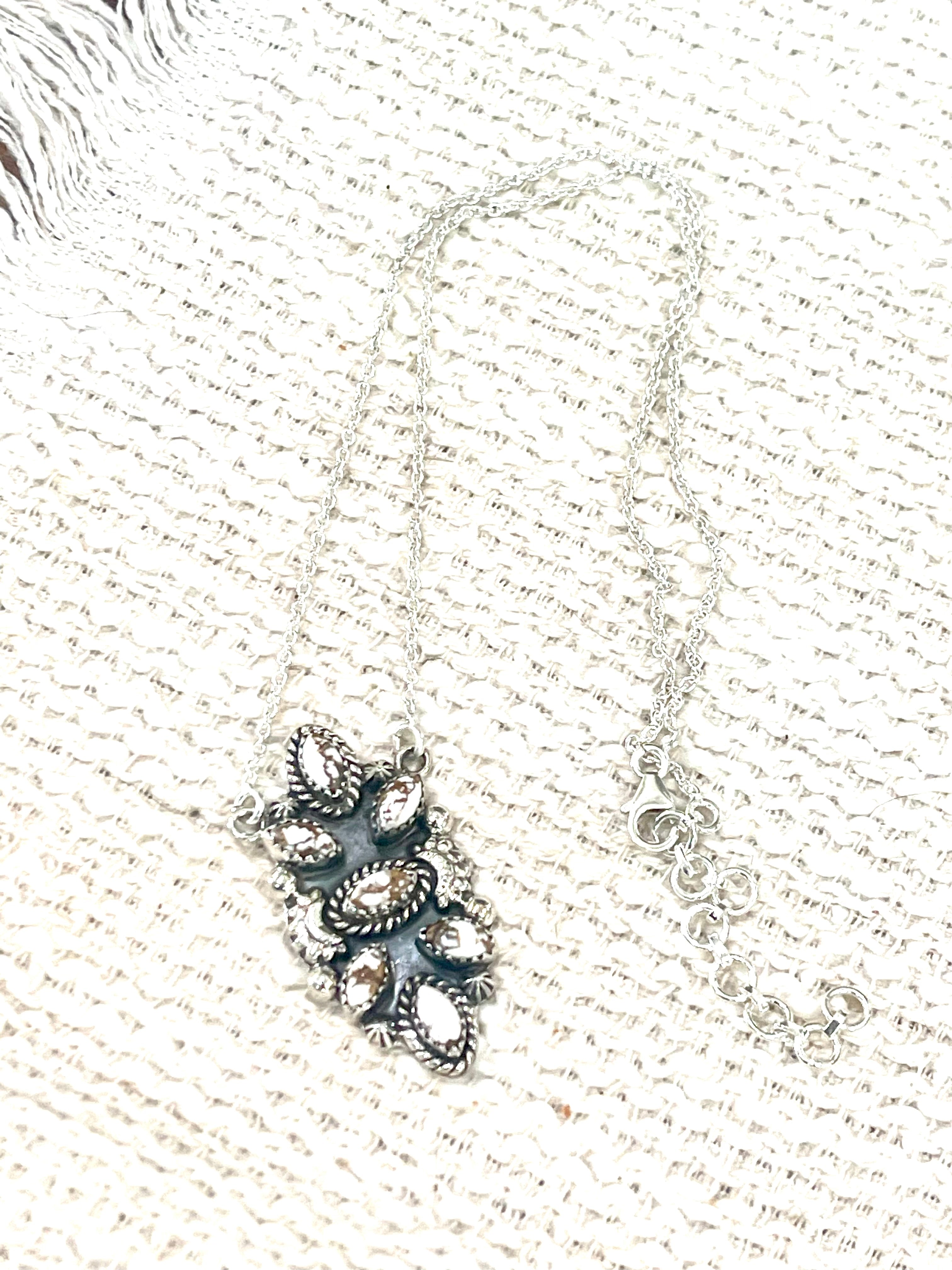 Handcrafted Sterling Silver & Wild Horse Cluster Necklace