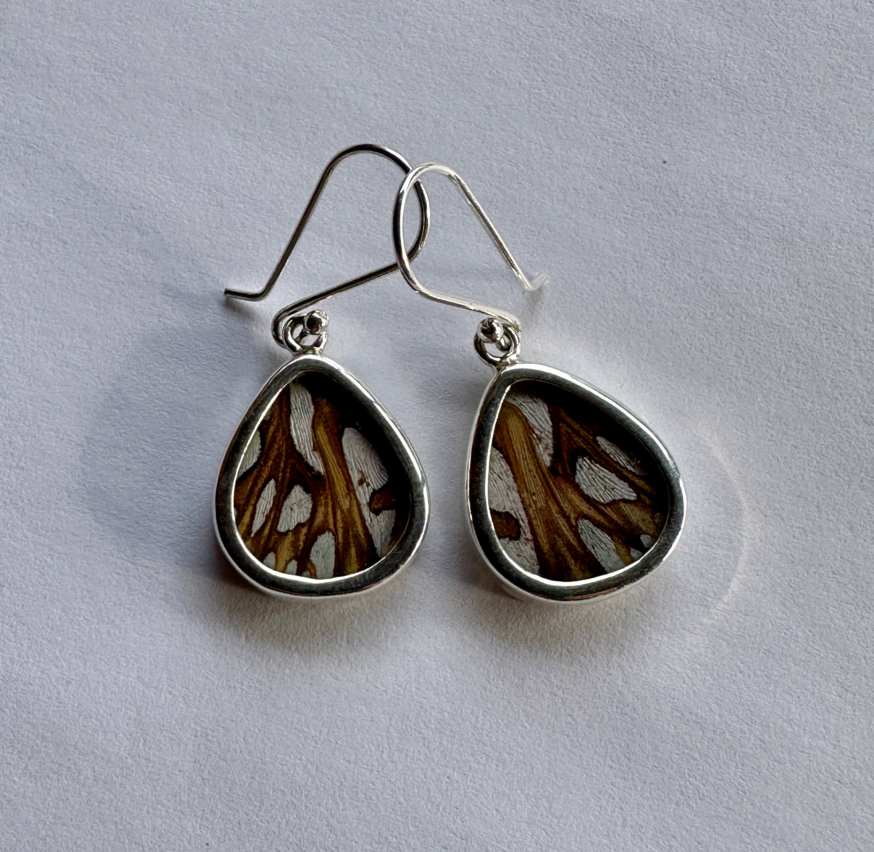 Dione Moneta Butterfly Sterling Silver Dangle Earrings