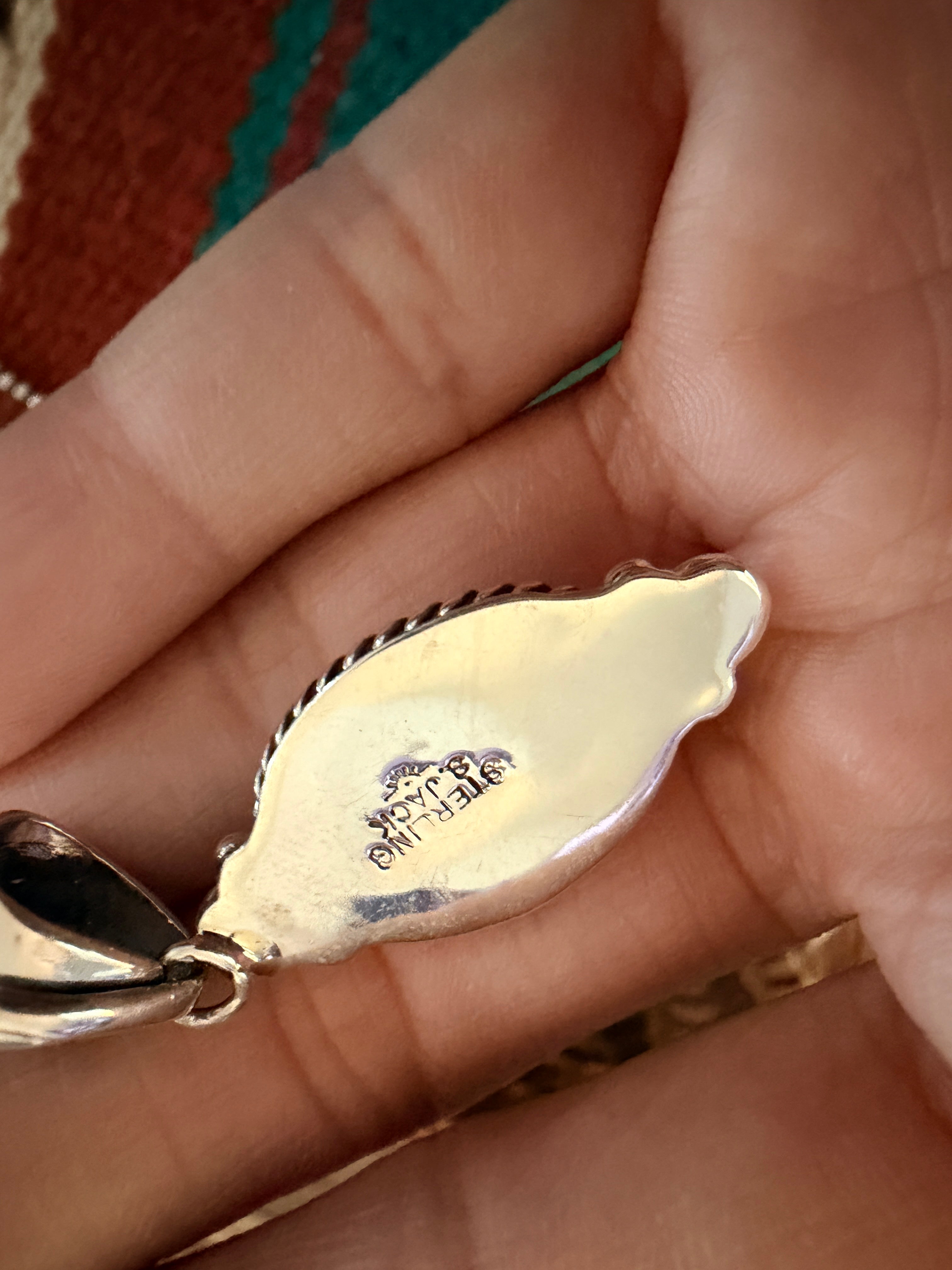 Handcrafted Sterling Silver and Turquoise Pendant