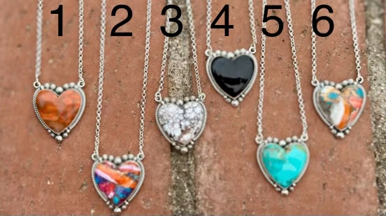 Handmade Sterling Silver  Dream Heart Necklaces