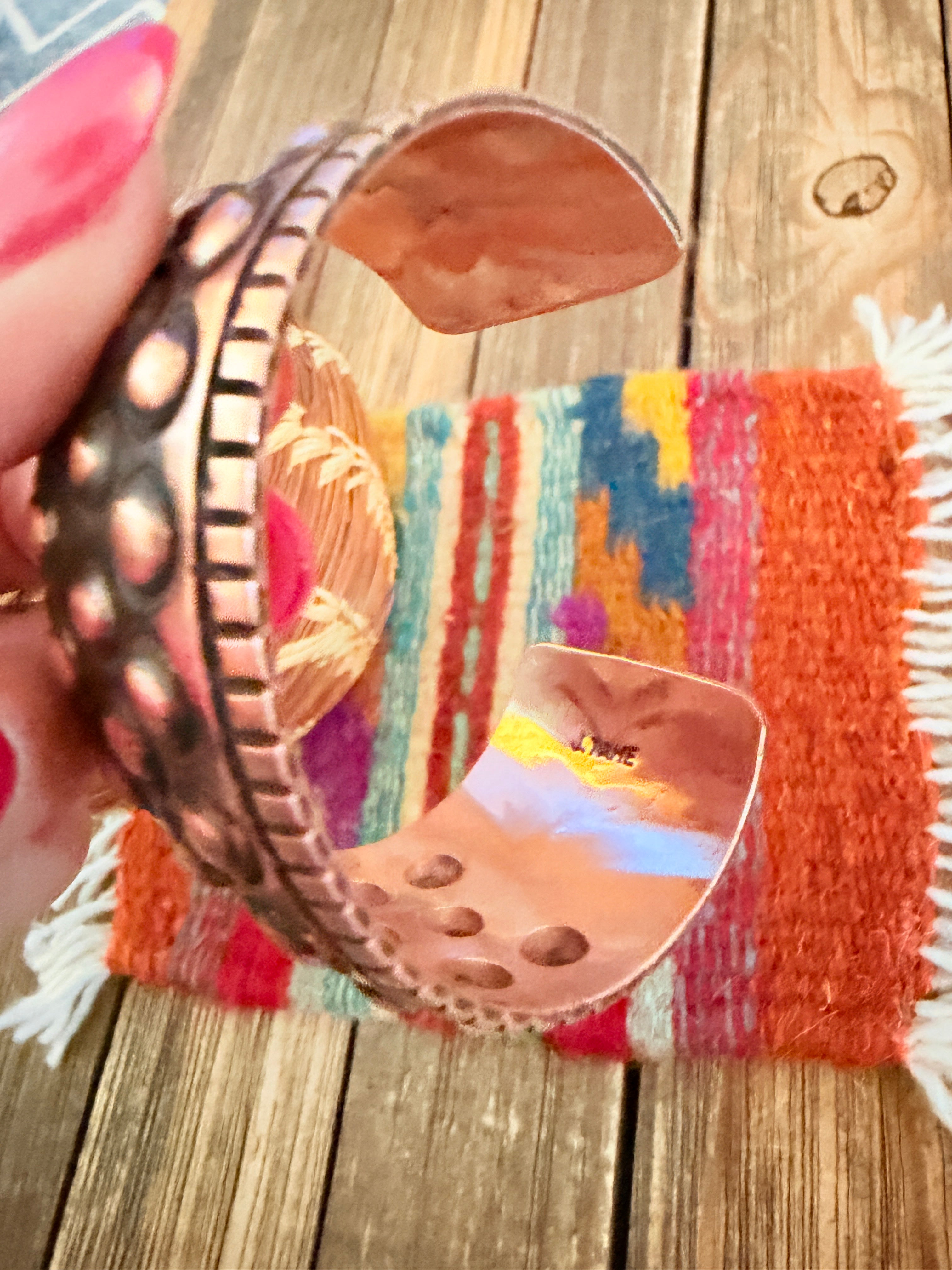 Handcrafted Copper Cuff Bracelet Jake Tahe