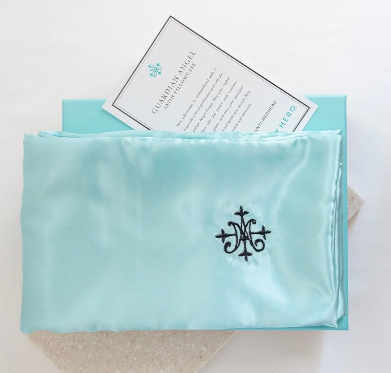 Guardian Angel Soft Satin Pillowcase [Baby Blue](Standard Size)