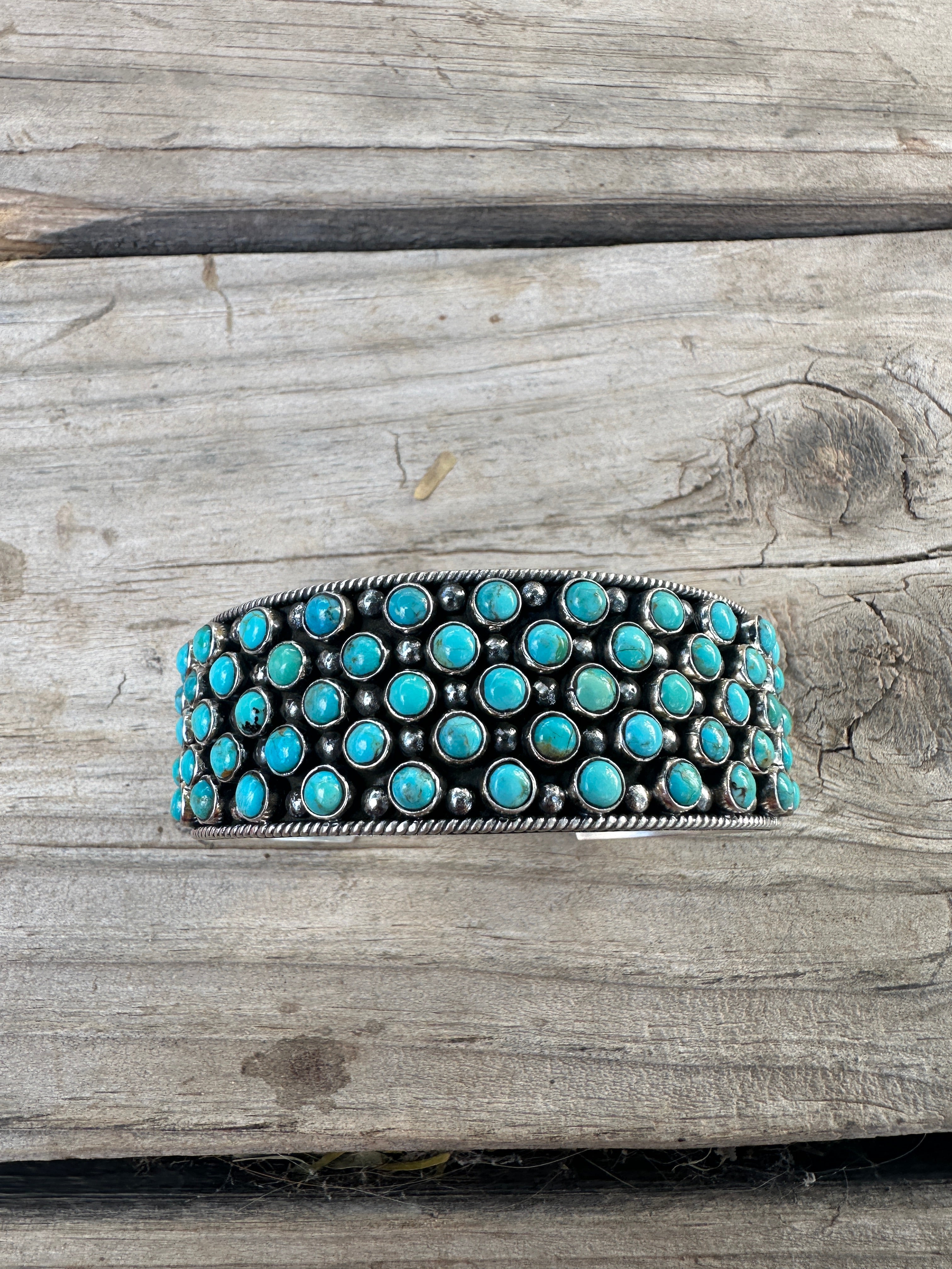 Handmade Sterling Silver & Turquoise Cuff Bracelet