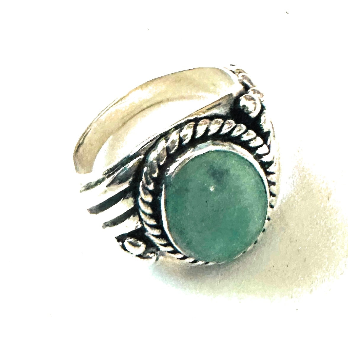 Navajo Turquoise & Sterling Silver Ring Size 11.5